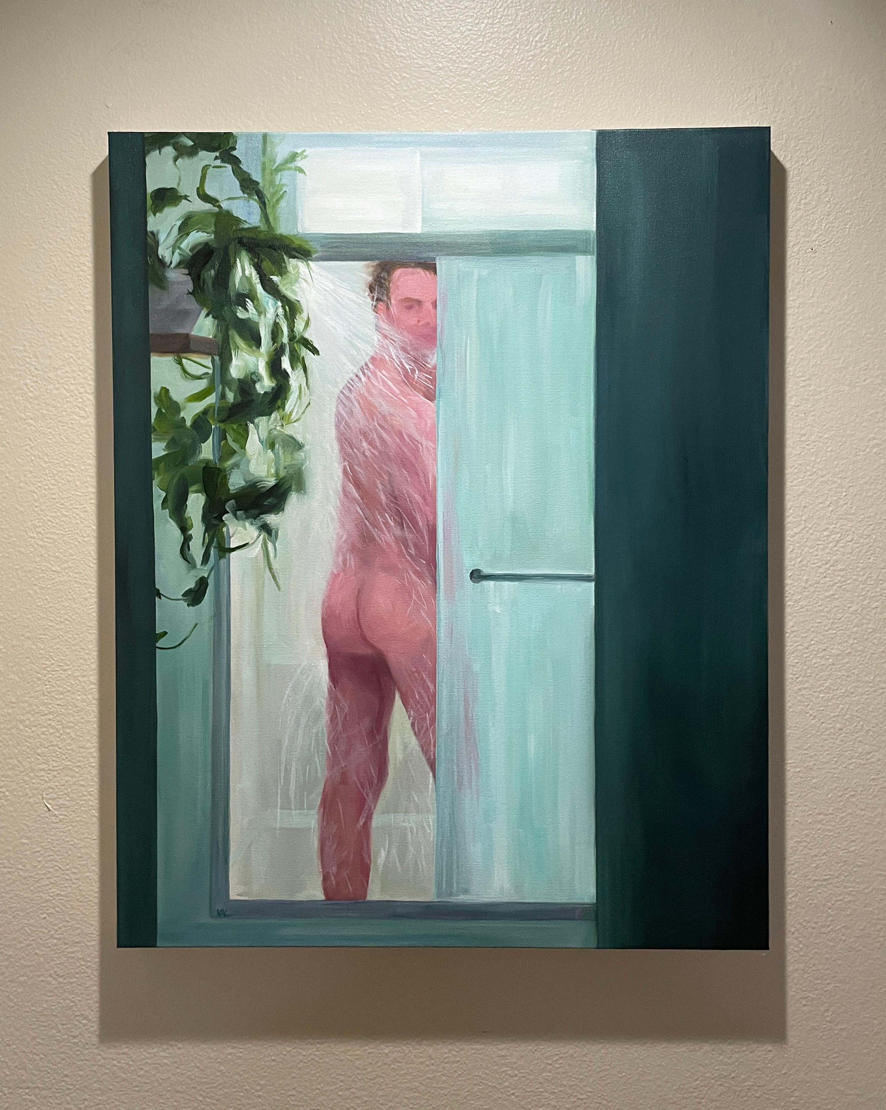 33 Self-Portrait - Öl auf Leinwand – Painting von Kory Alexander