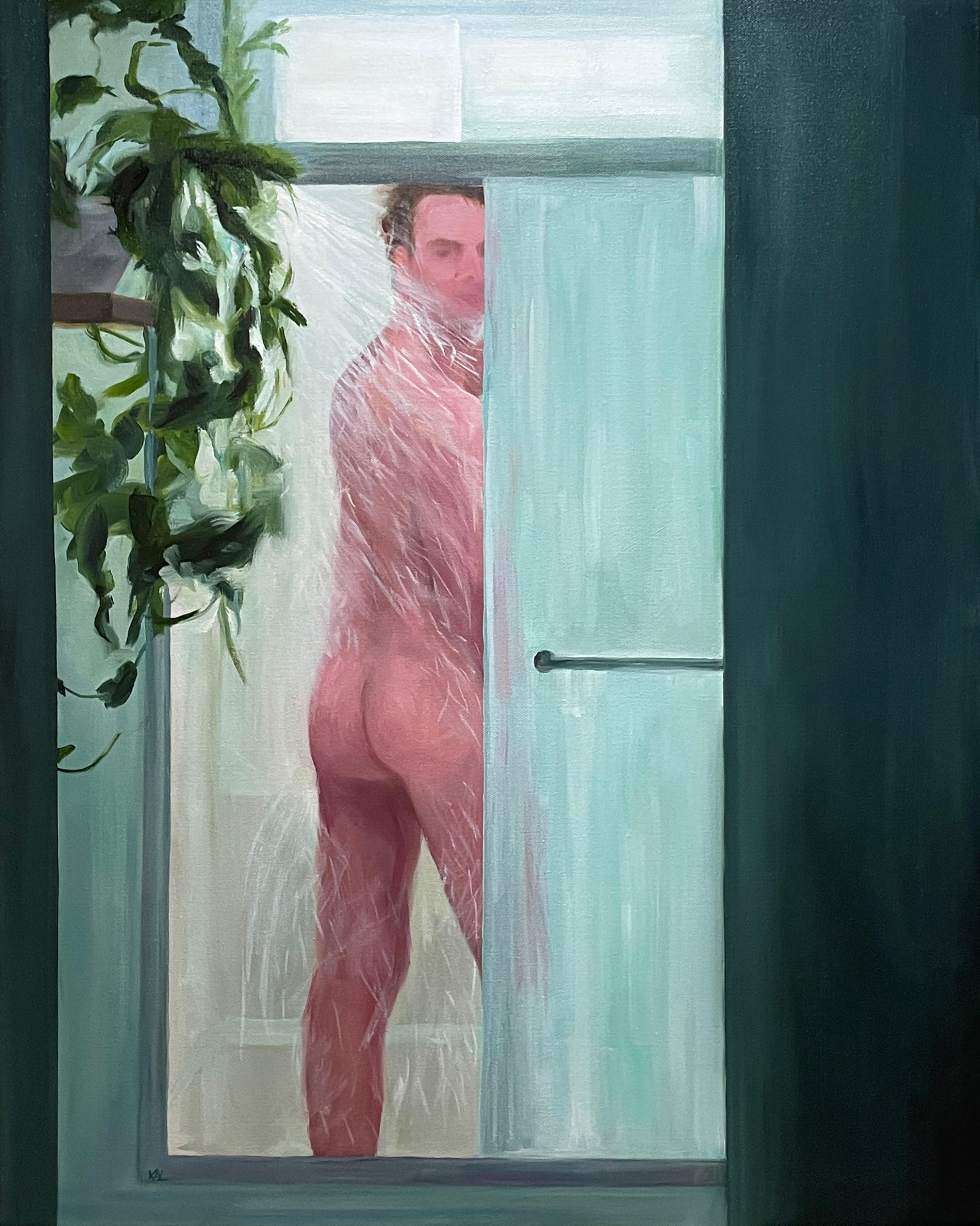 33 Self-Portrait - Öl auf Leinwand
