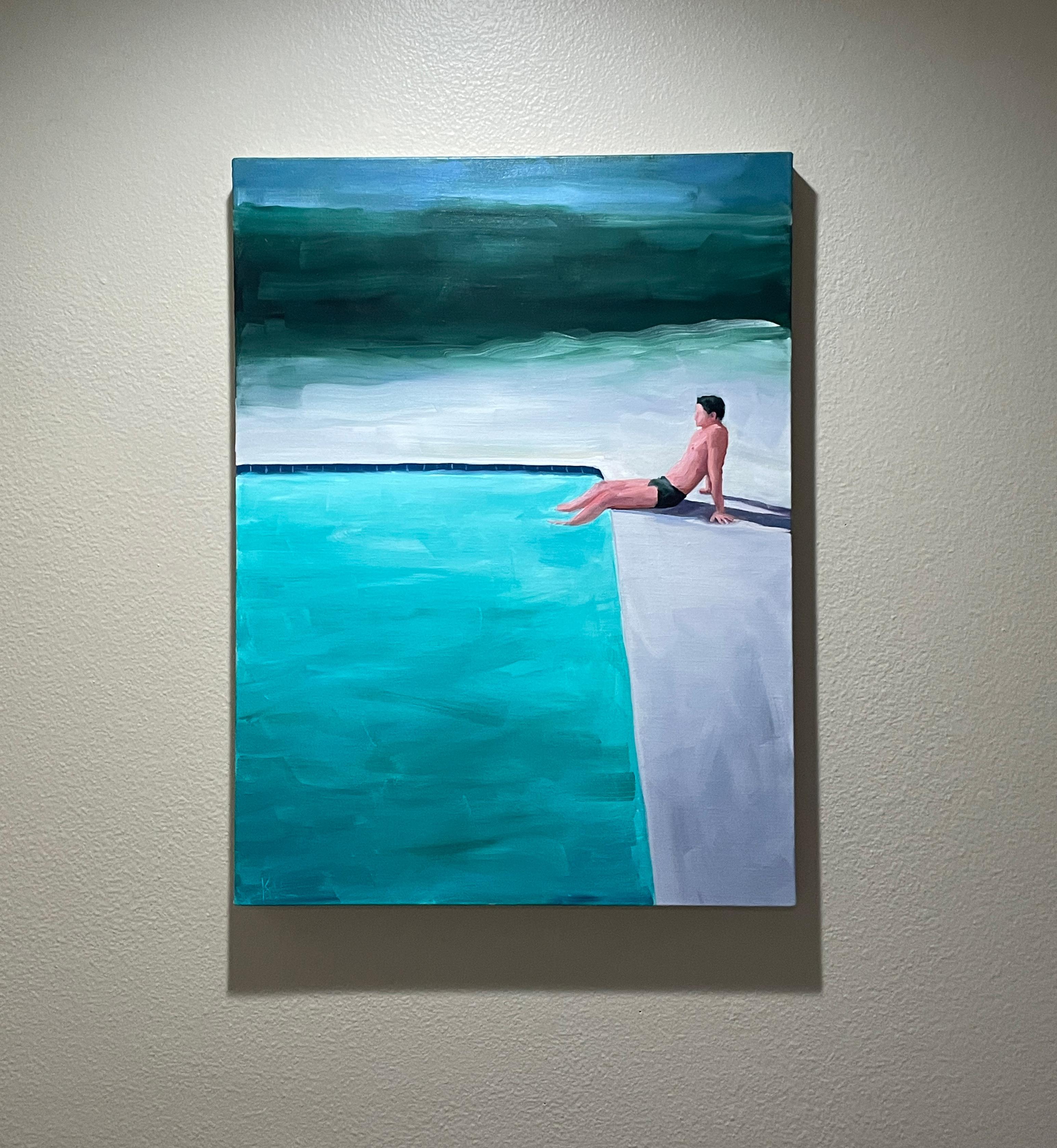 „A Moment Of Reflection“ – Öl auf Leinen – Painting von Kory Alexander