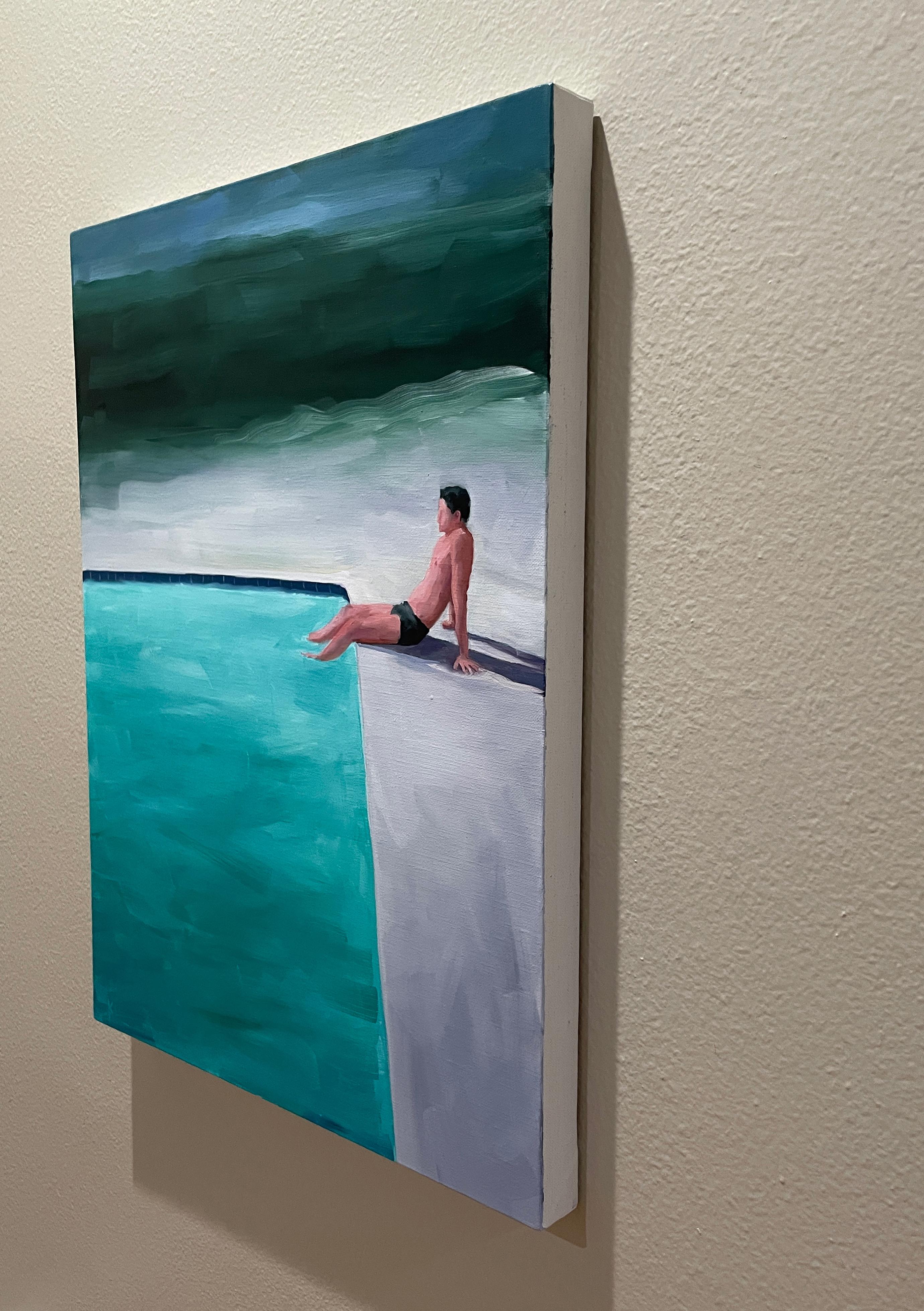 „A Moment Of Reflection“ – Öl auf Leinen im Angebot 1
