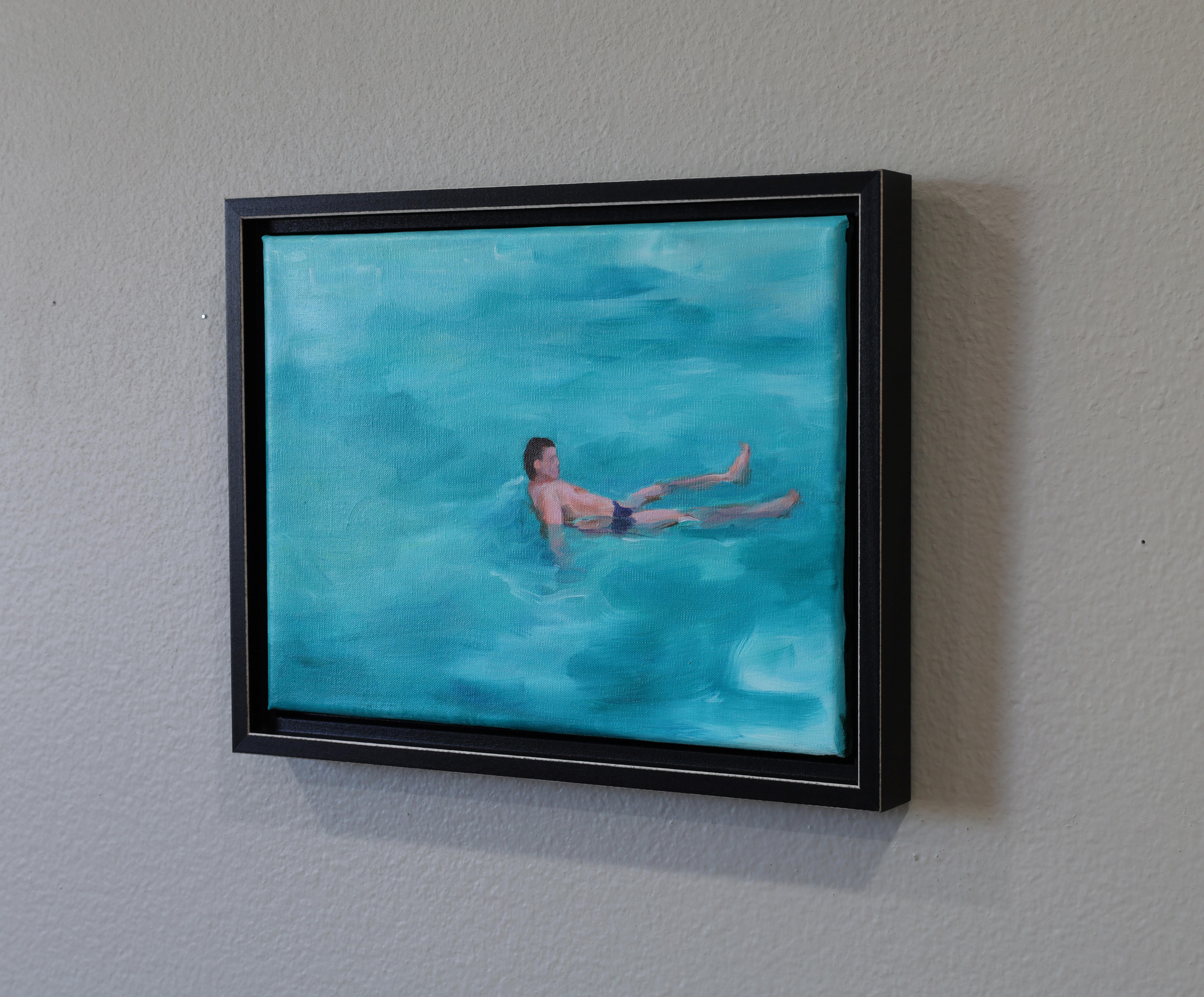 “Body of Water 1”- oil on linen, framed For Sale 1