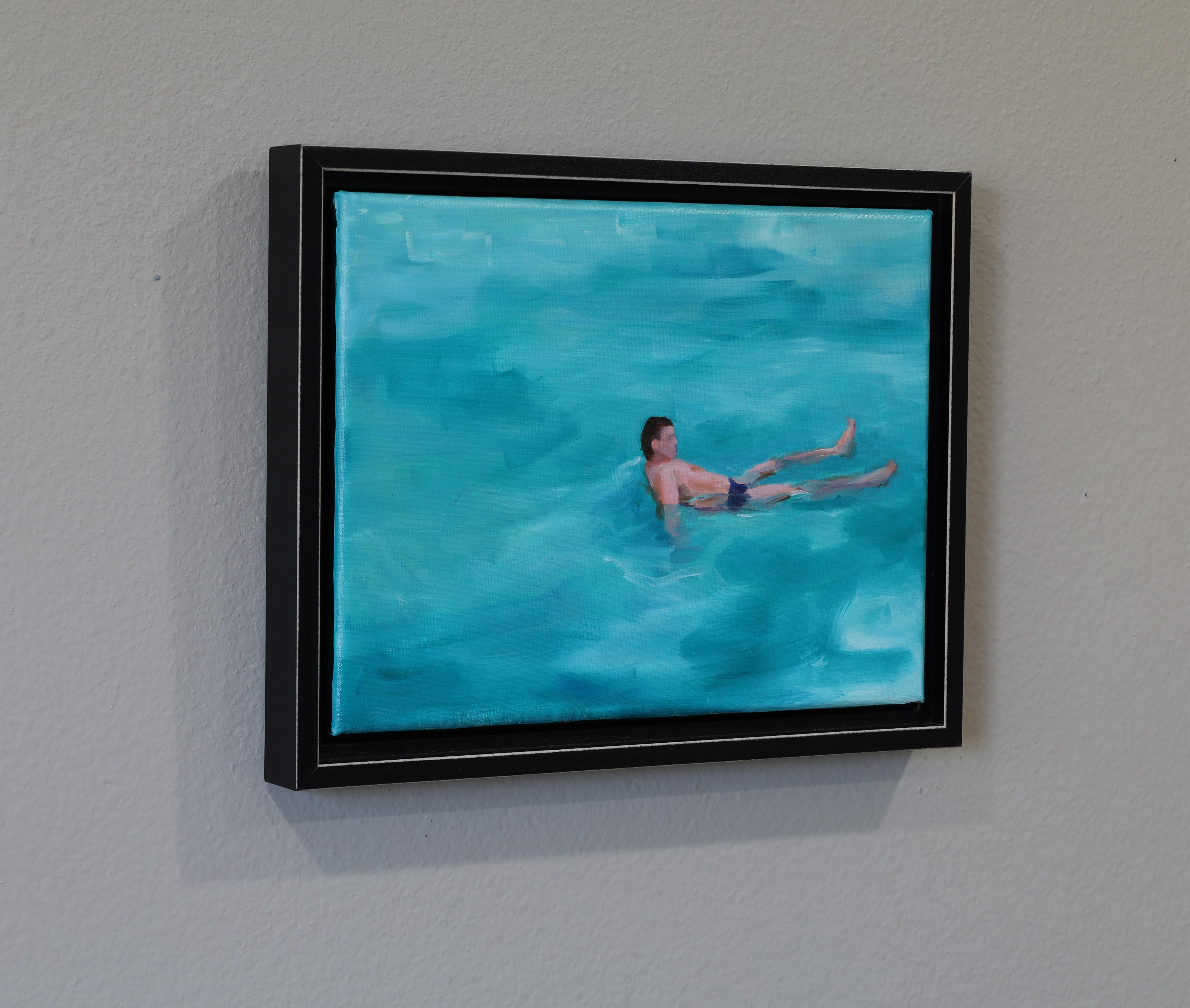 “Body of Water 1”- oil on linen, framed For Sale 2