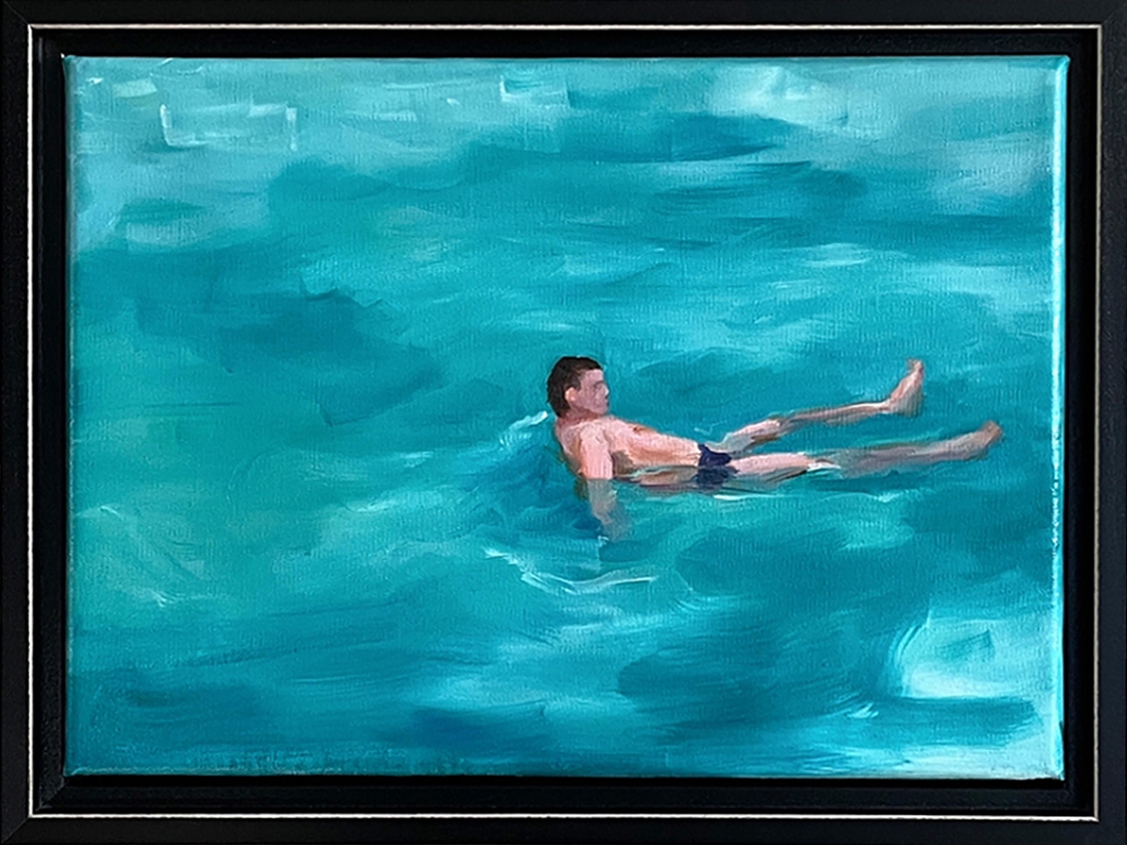 Body of Water 1- Öl auf Leinen, gerahmt – Painting von Kory Alexander