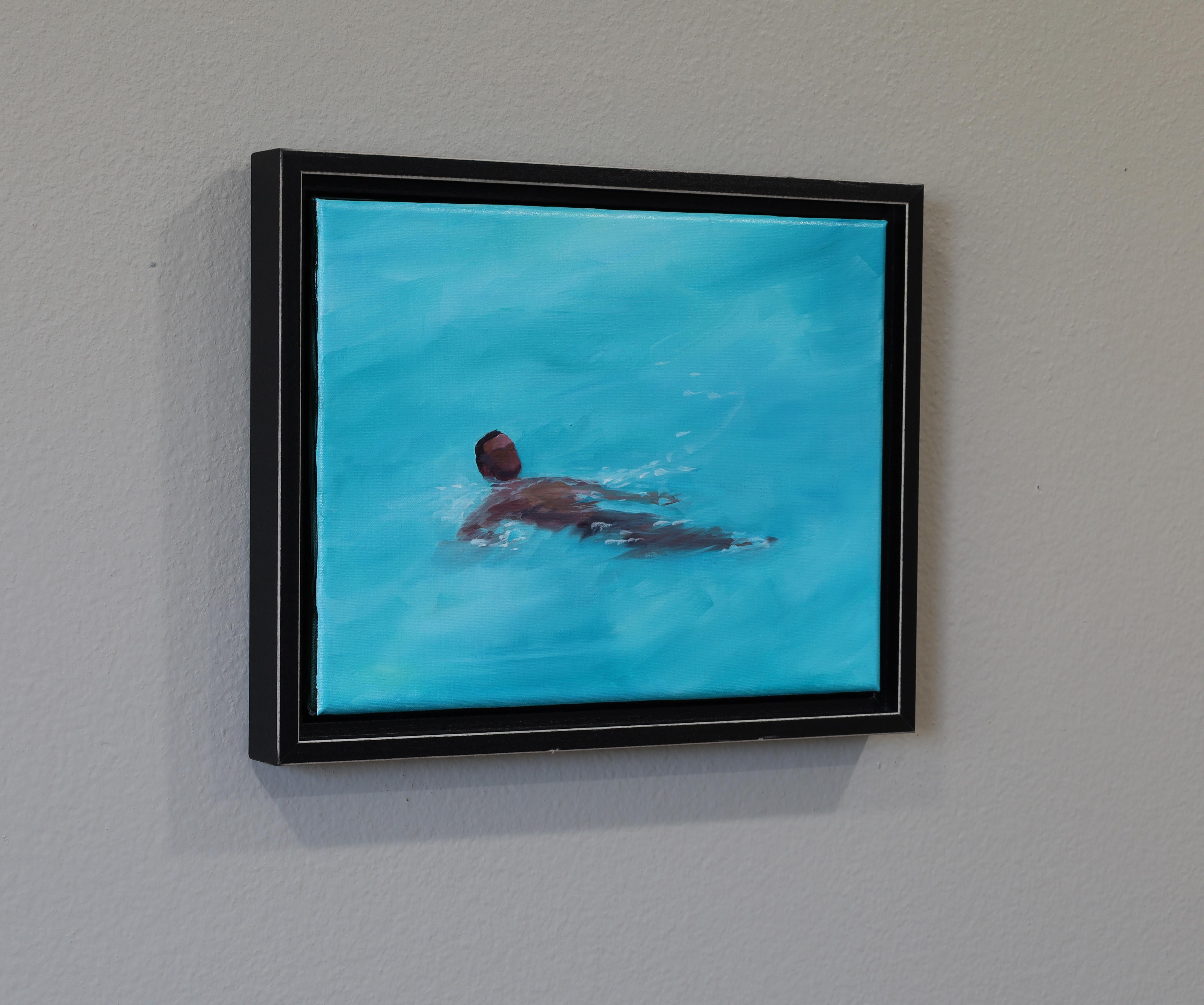 “Body of Water 11”- oil on linen, framed For Sale 1