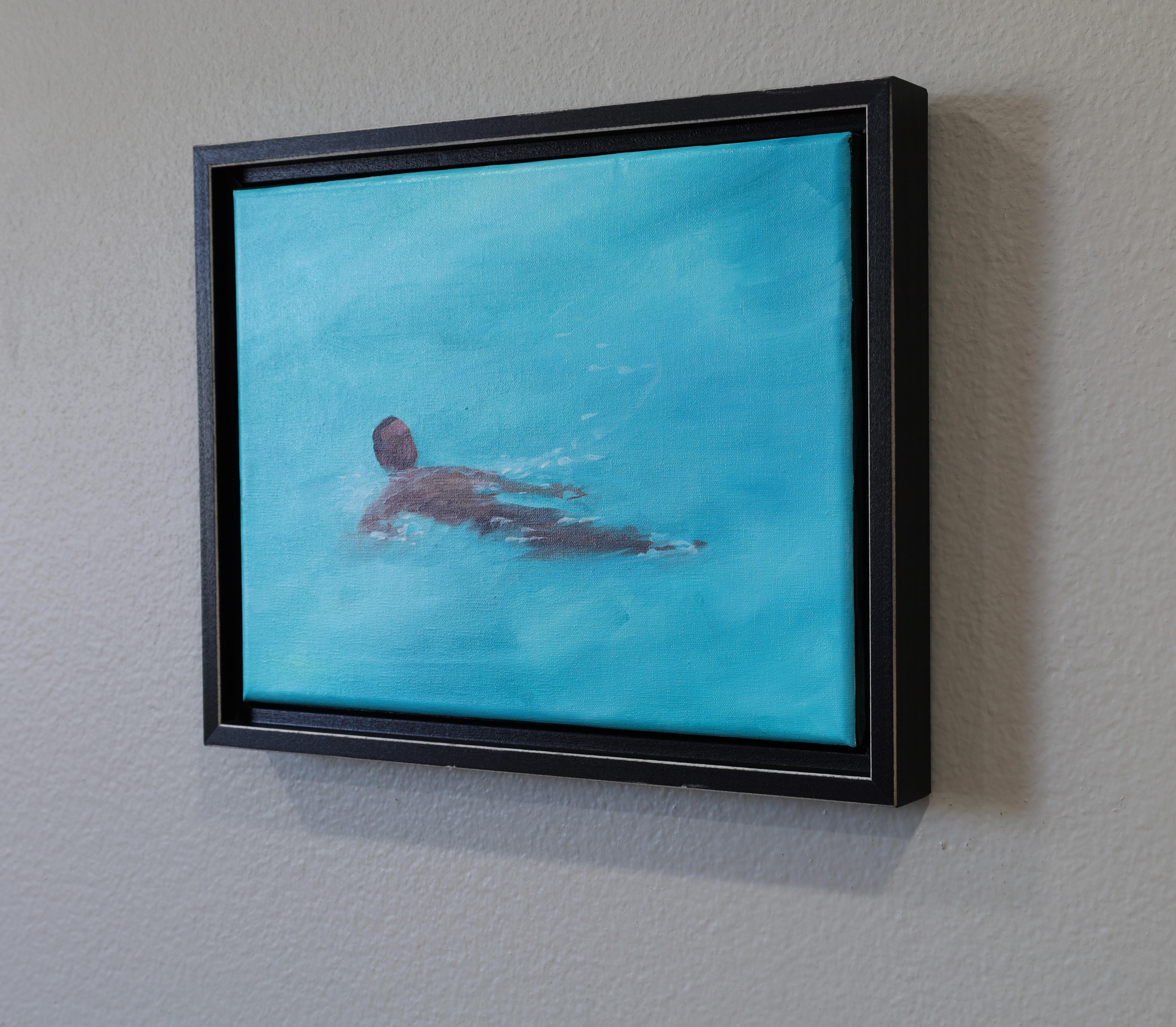 “Body of Water 11”- oil on linen, framed For Sale 2