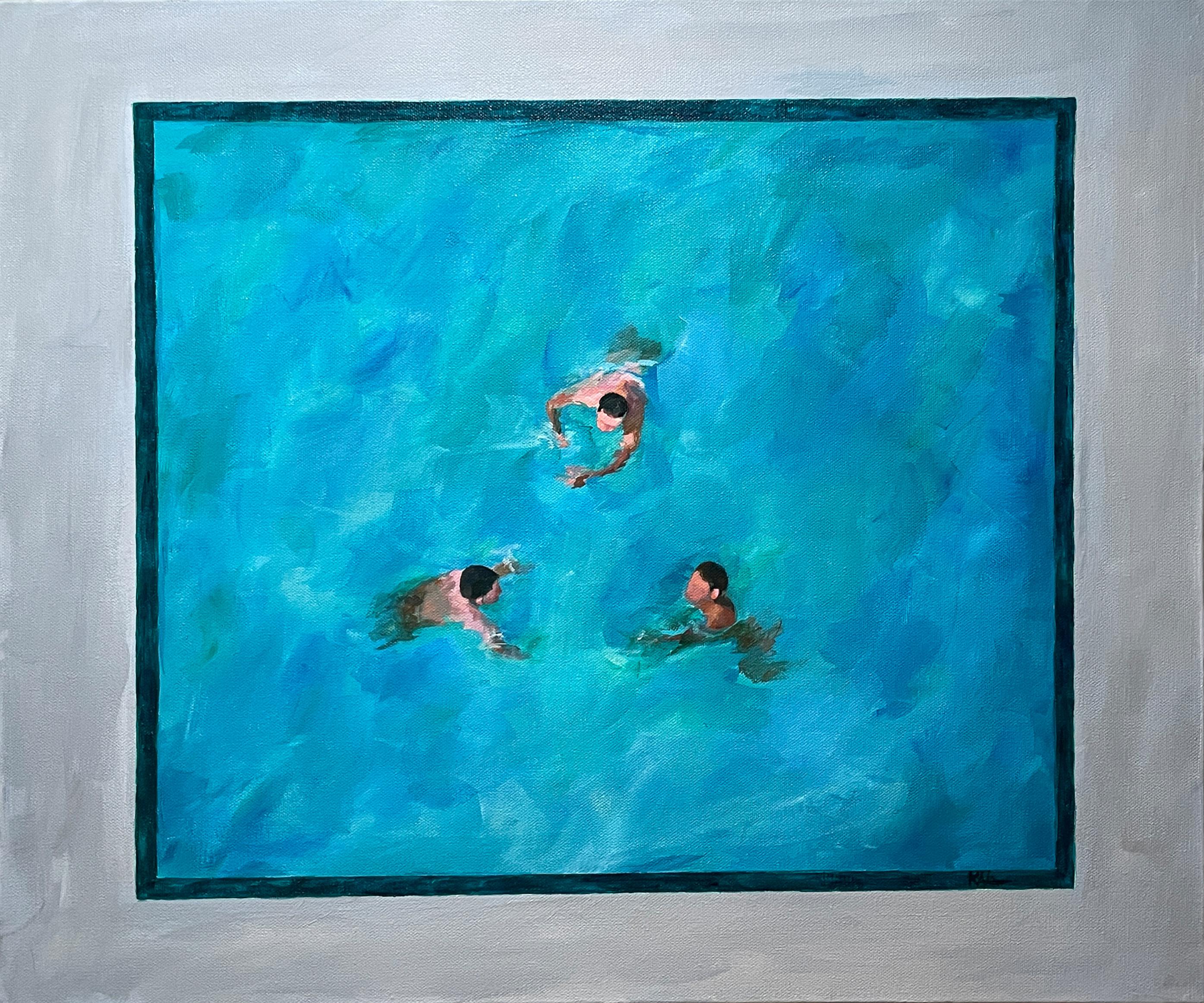 Figurative Painting de Kory Alexander - Las cosas buenas vienen de tres en tres- acrílico sobre lienzo