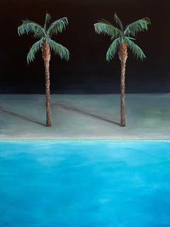 Night Pool No.3 - oil on canvas