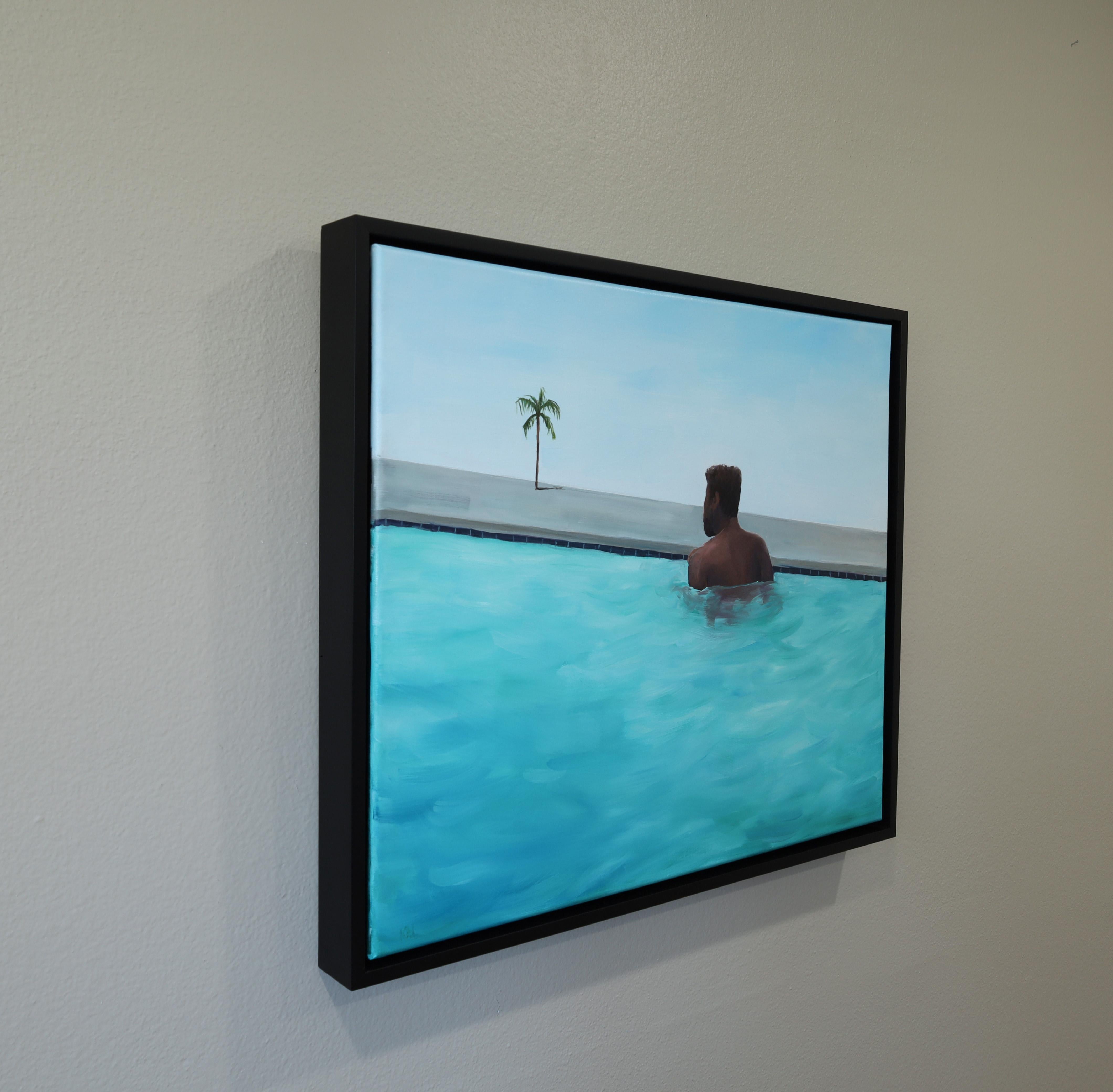 “Paradise”- oil on linen, framed For Sale 3