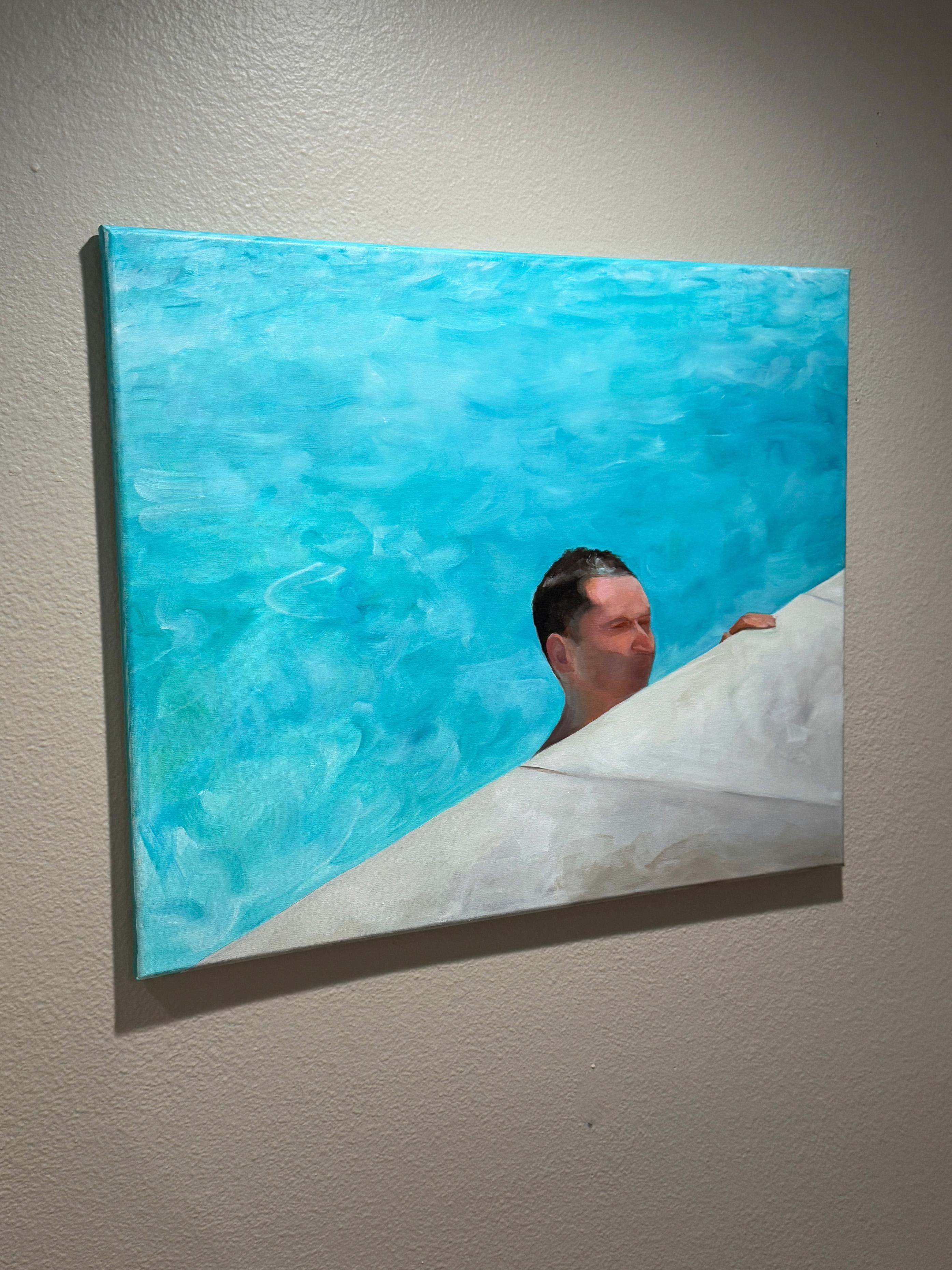 “Peering”- oil on linen For Sale 1