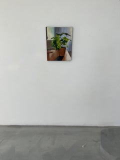 Plastic House Plant - oil on canvas