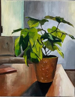 Used Plastic House Plant - oil on canvas