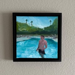 „Pool Nr. 32“ Öl auf Leinwand, gerahmt