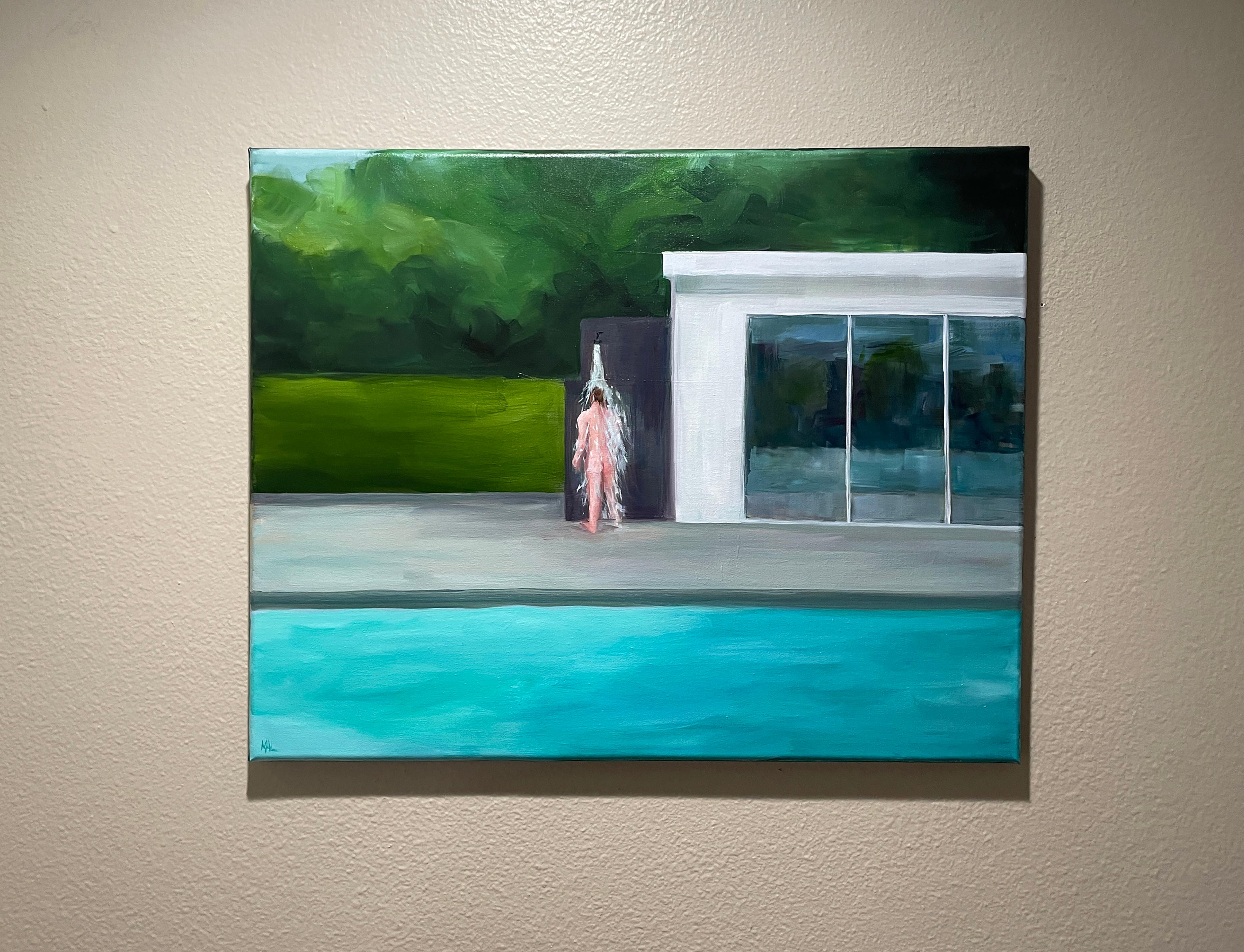 Rinse Off - Öl auf Leinwand – Painting von Kory Alexander
