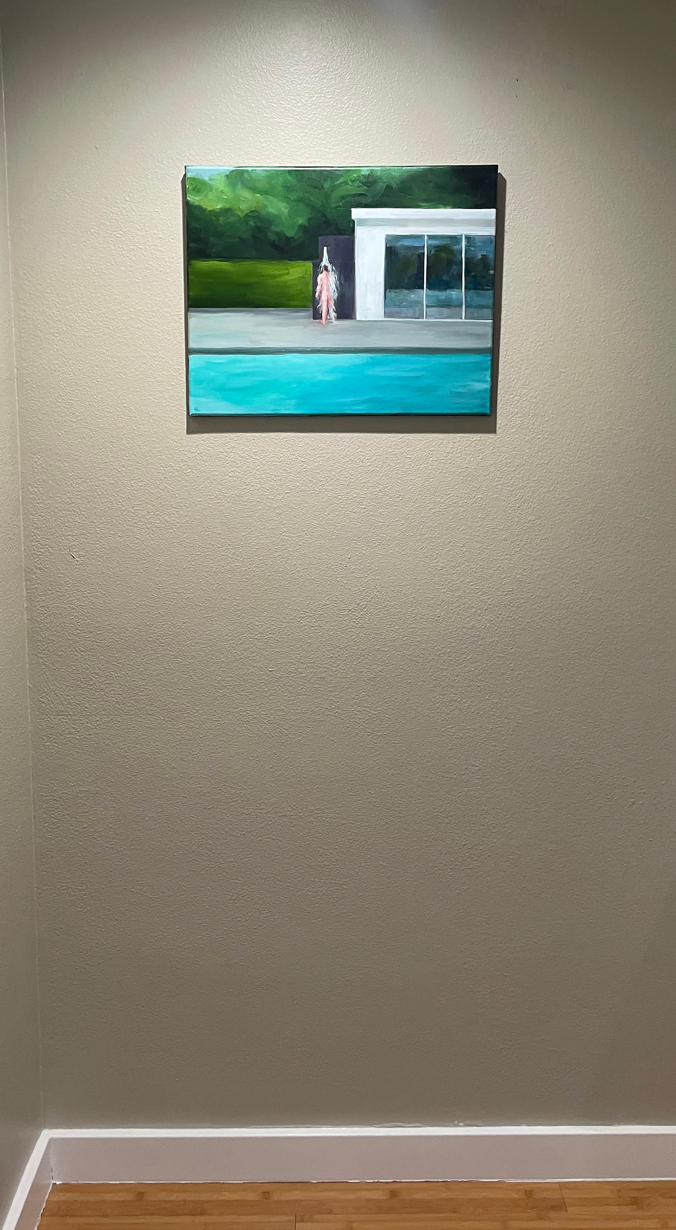 Rinse Off - Öl auf Leinwand im Angebot 1