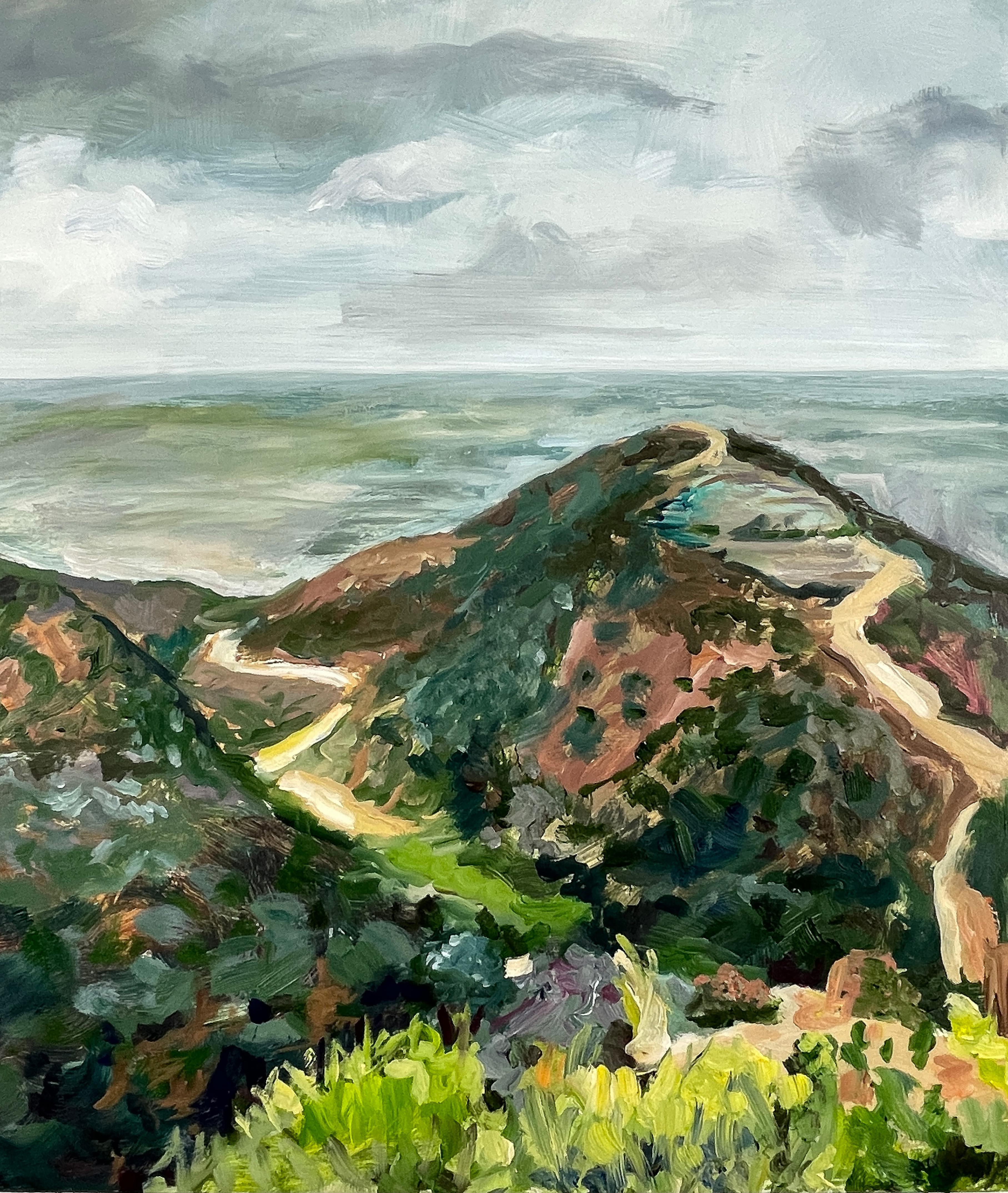 “Runyon Canyon No. 2”- oil on panel For Sale 2
