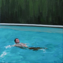 “Single Swimmer No. 2”- acrylic on canvas