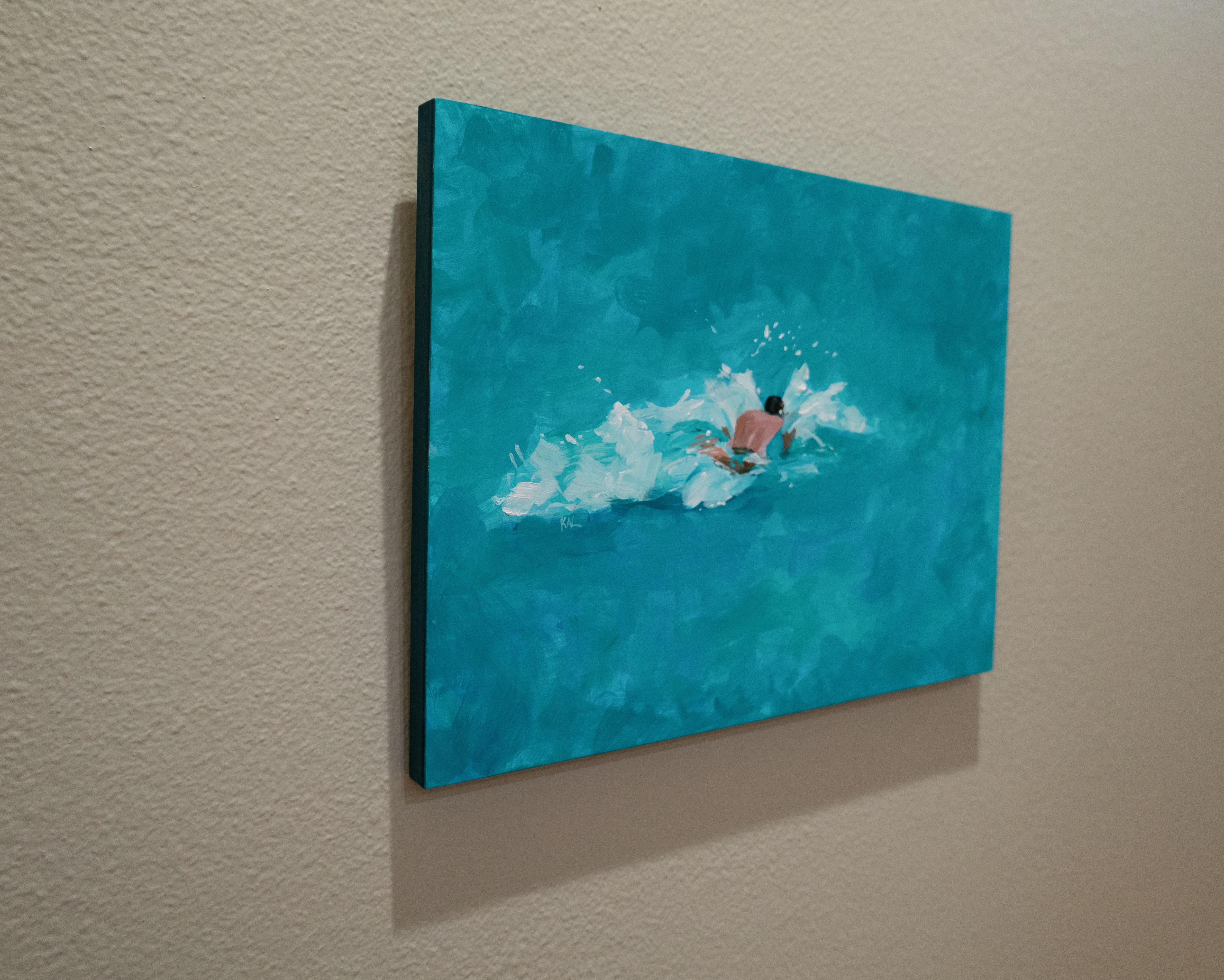 “Splash!”- acrylic on panel For Sale 1