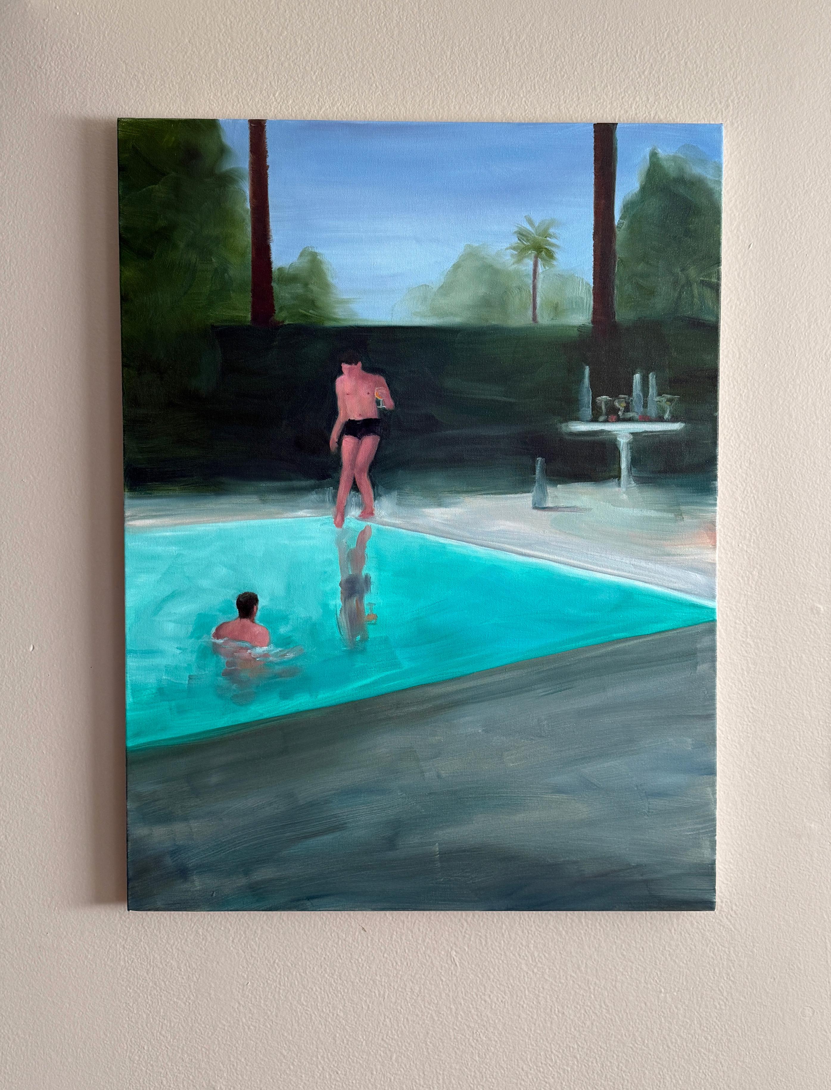 The Last Two at the Party - oil on canvas - Painting by Kory Alexander