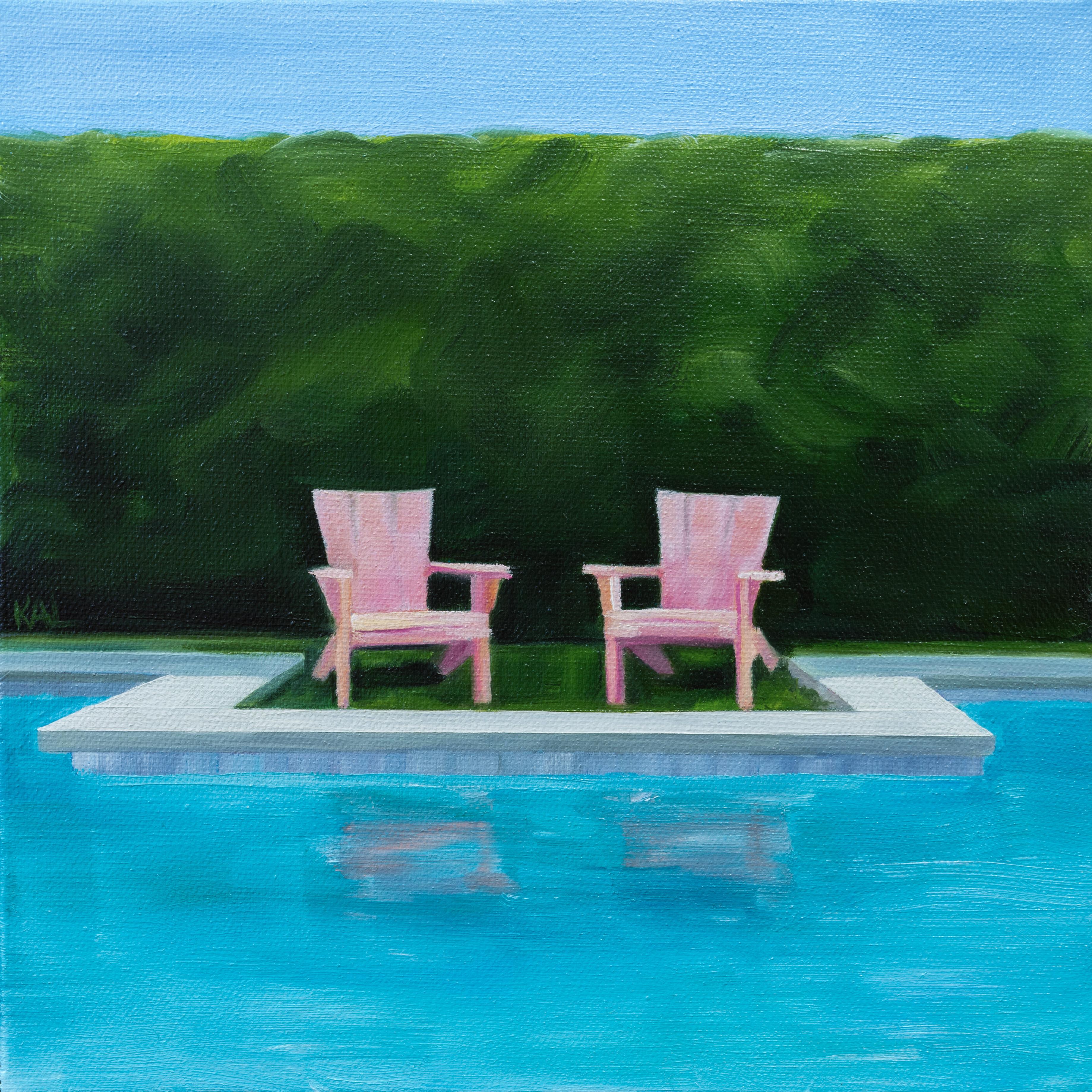 Kory Alexander Figurative Painting - “Two Chairs”- oil on canvas