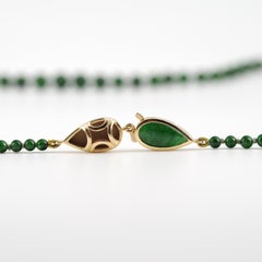 Kosmochlor-Jadeite Jade Beaded Necklace or Bracelet
