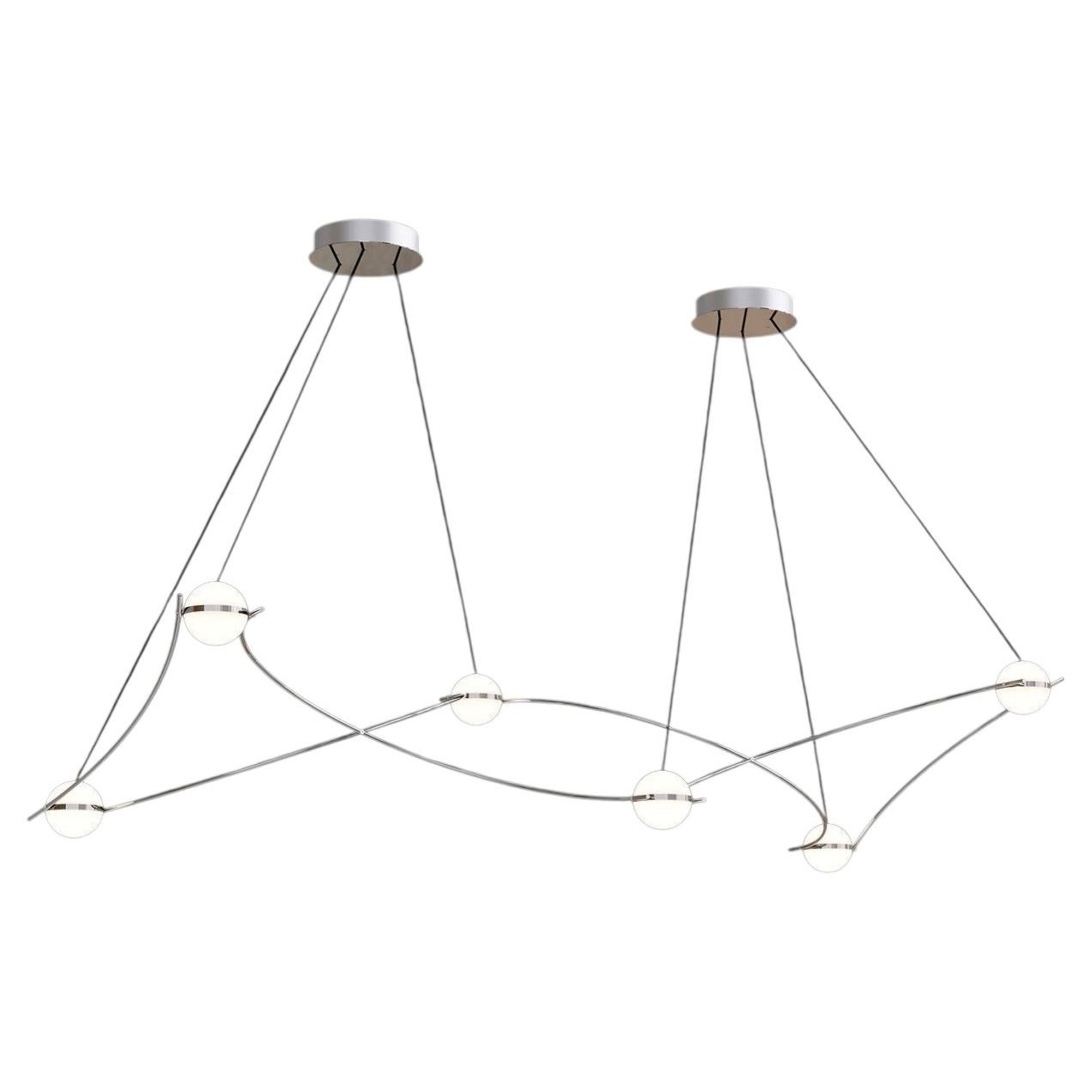 Araña Kosmos 6S de acero inoxidable pulido by MOSS Objects en venta