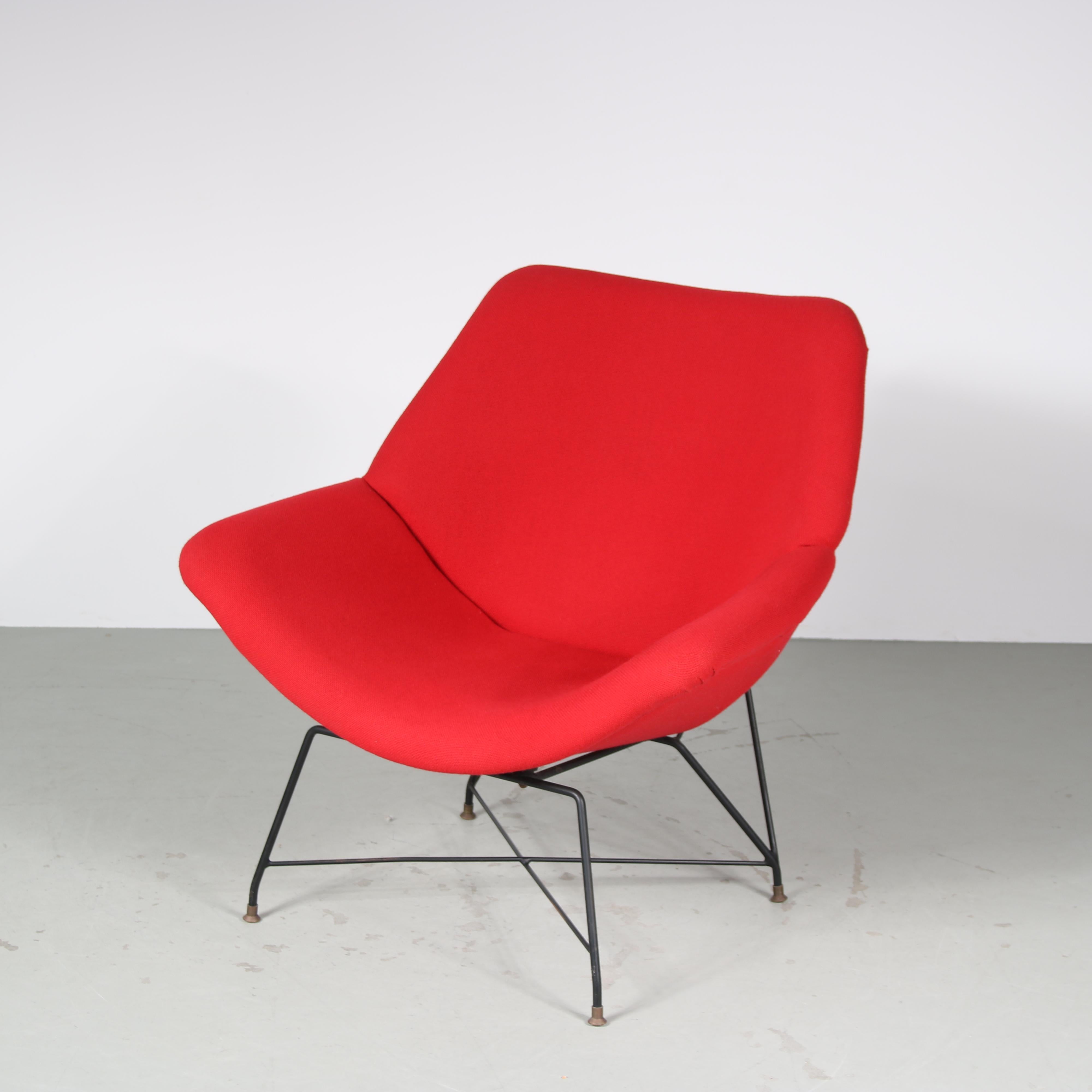 Italian “Kosmos” Chair by Augusto Bozzi for Saporiti, Italy 1950