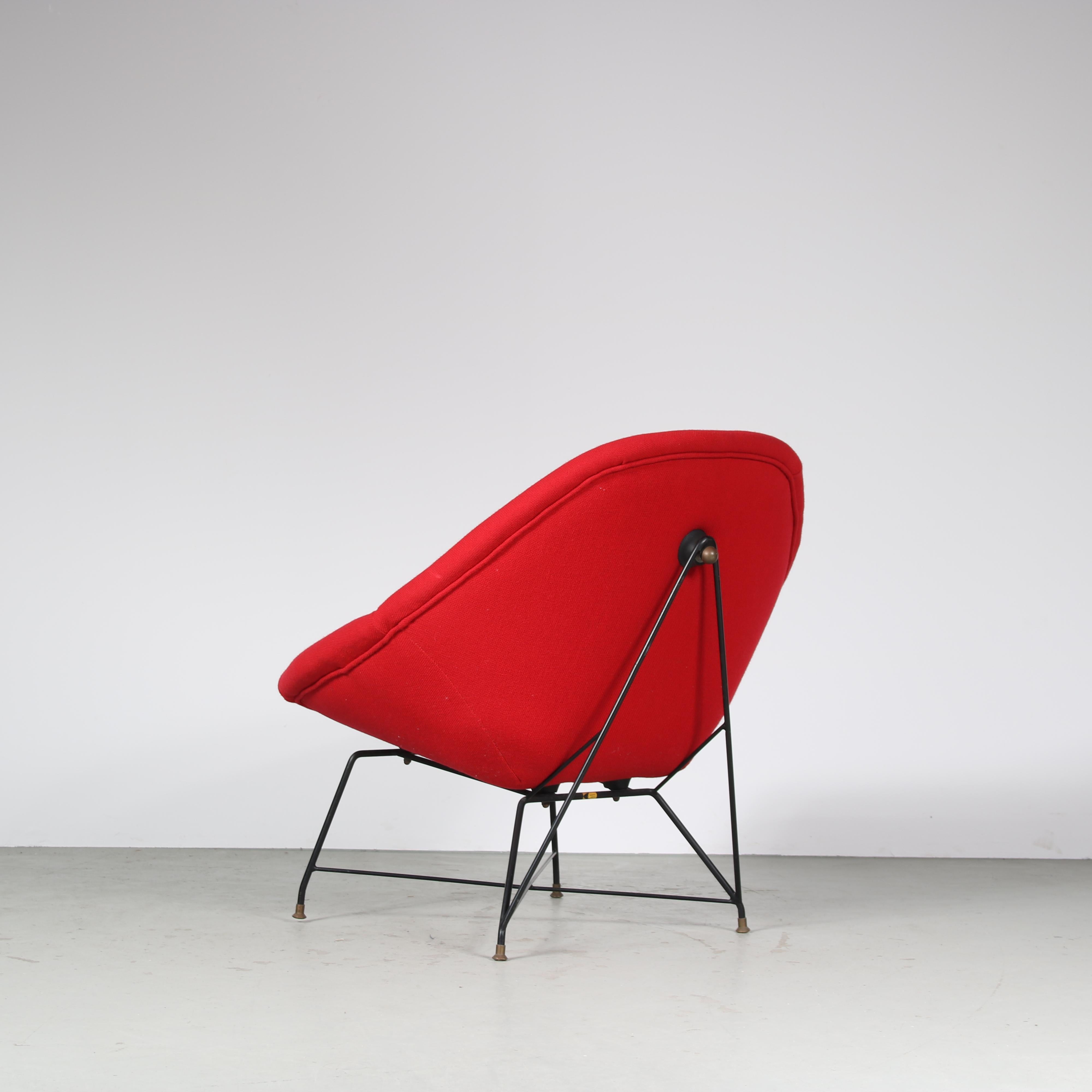 Mid-20th Century “Kosmos” Chair by Augusto Bozzi for Saporiti, Italy 1950 For Sale
