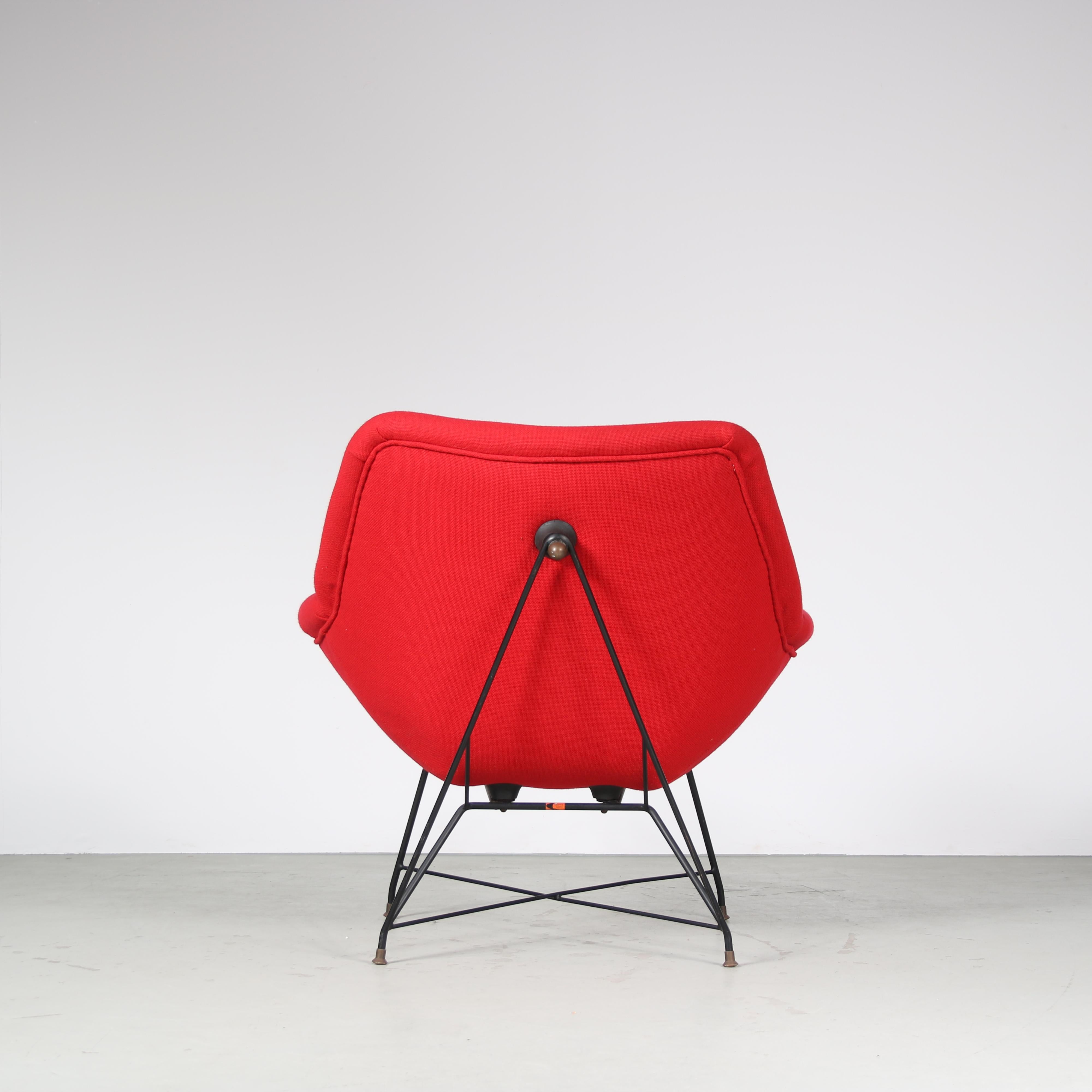 Metal “Kosmos” Chair by Augusto Bozzi for Saporiti, Italy 1950