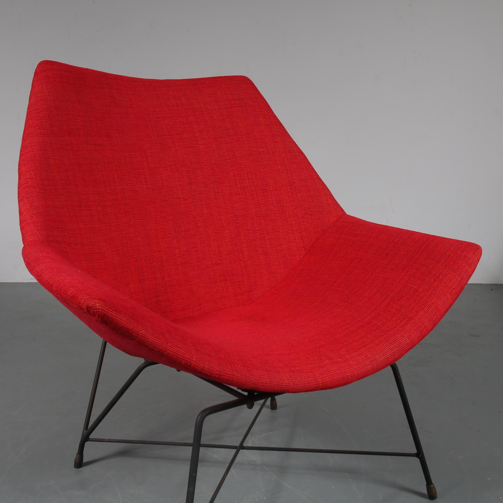 Chaise « Kosmos » d'Augusto Bozzi pour Saporiti, Italie, 1954 en vente 9