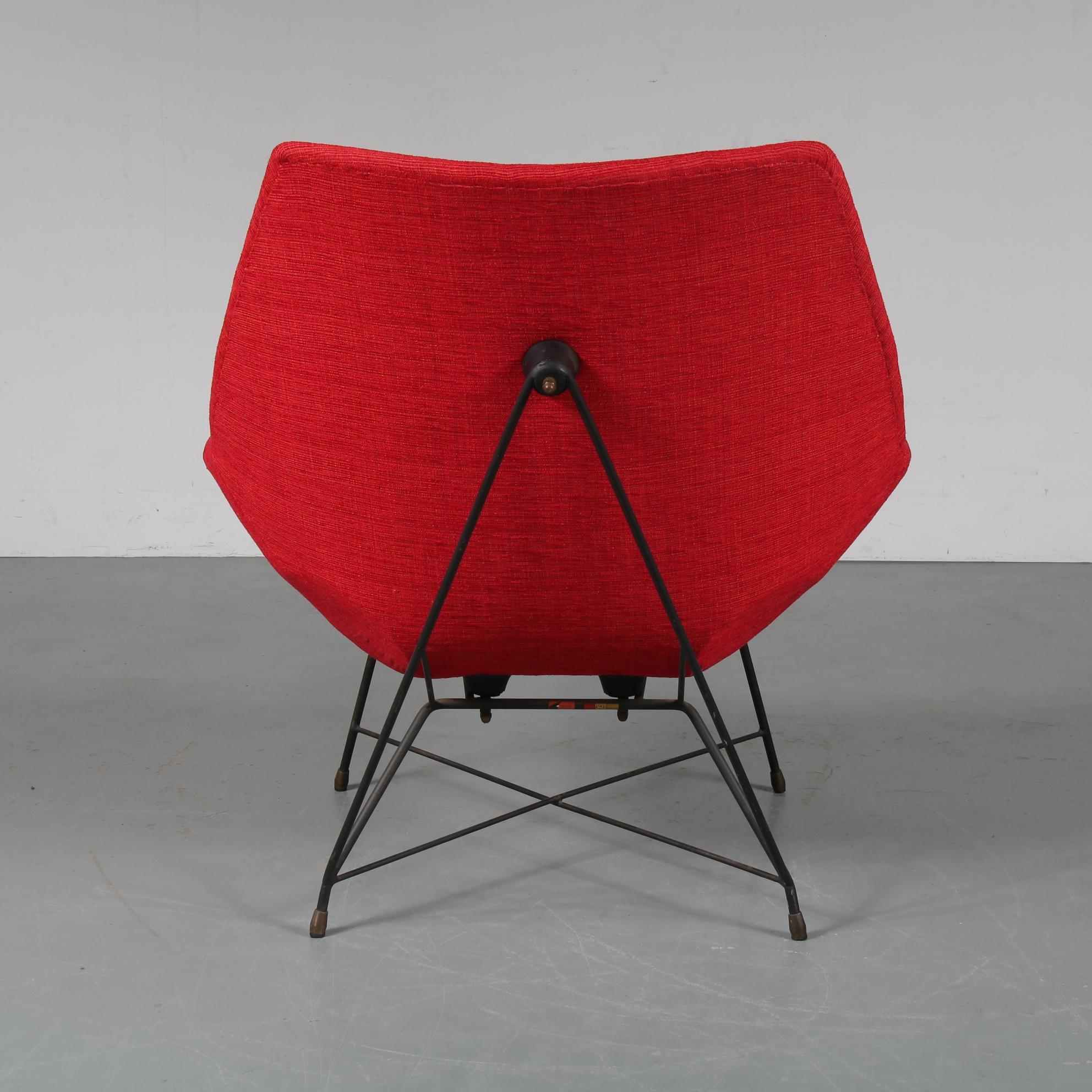 20ième siècle Chaise « Kosmos » d'Augusto Bozzi pour Saporiti, Italie, 1954 en vente