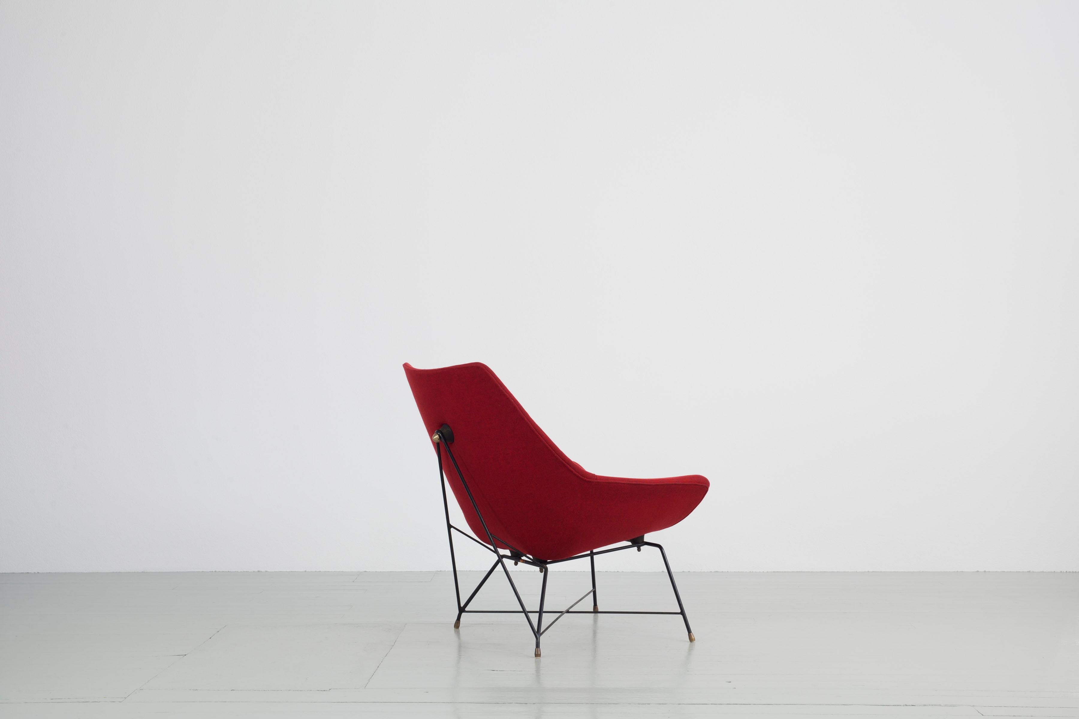 Stuhl „Kosmos“ – entworfen von Augusto Bozzi für Saporiti, Italien, 1954 (Moderne der Mitte des Jahrhunderts) im Angebot