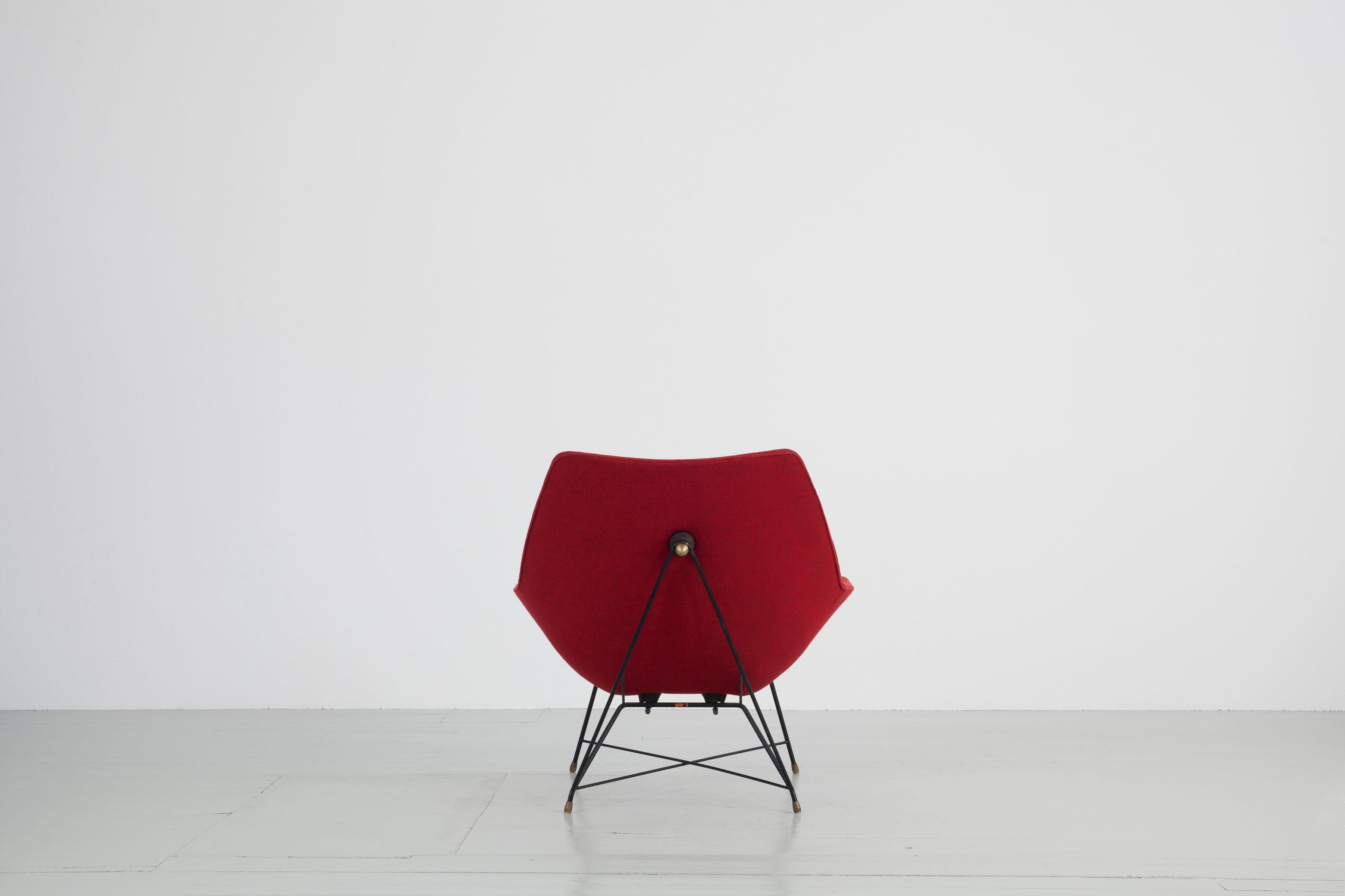Stuhl „Kosmos“ – entworfen von Augusto Bozzi für Saporiti, Italien, 1954 (Italienisch) im Angebot