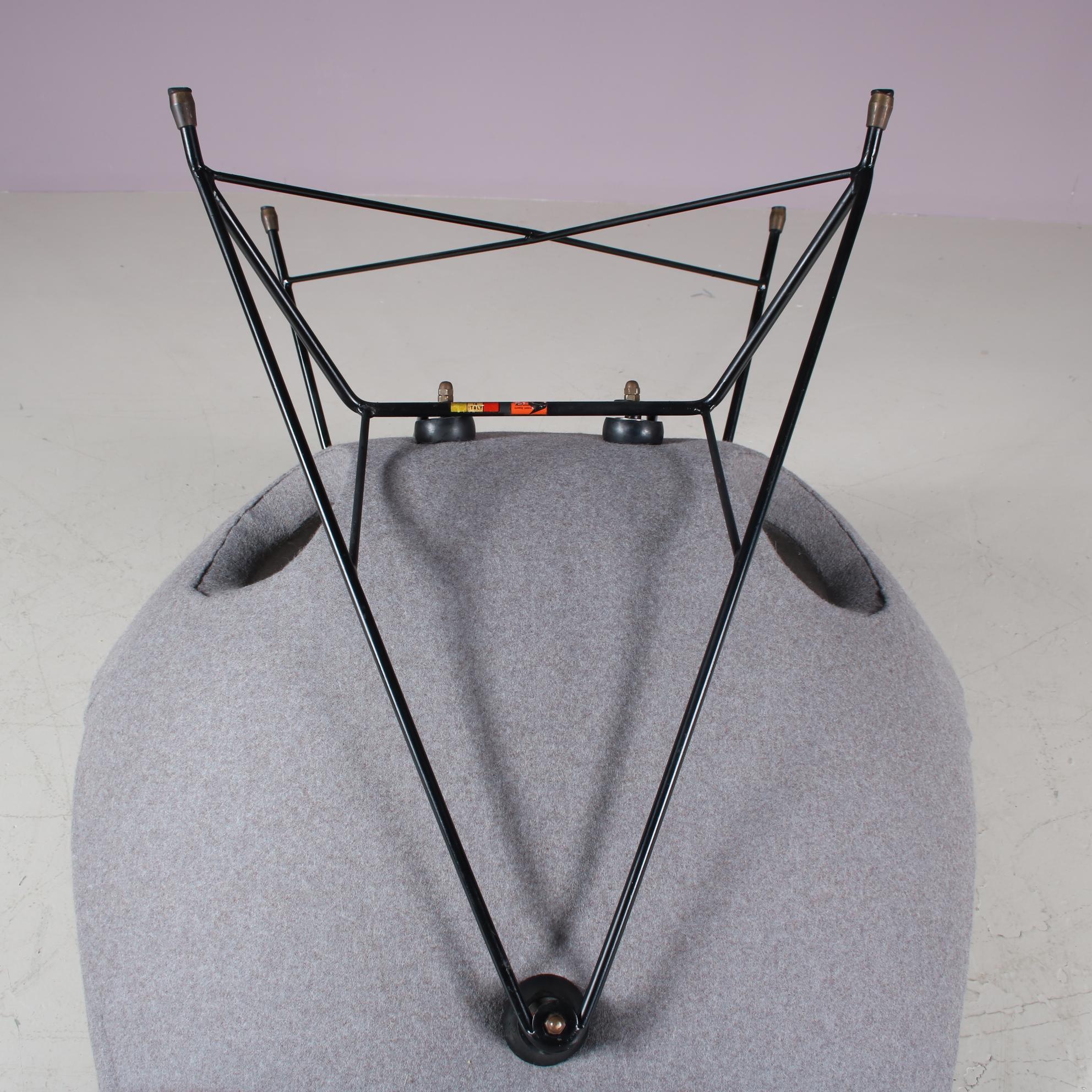 “Kosmos” Lounge Chair by Augusto Bozzi for Saporiti, Italy 1950 For Sale 7