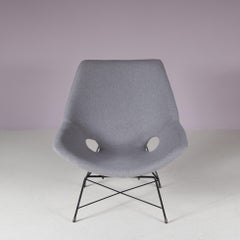 “Kosmos” Lounge Chair by Augusto Bozzi for Saporiti, Italy 1950