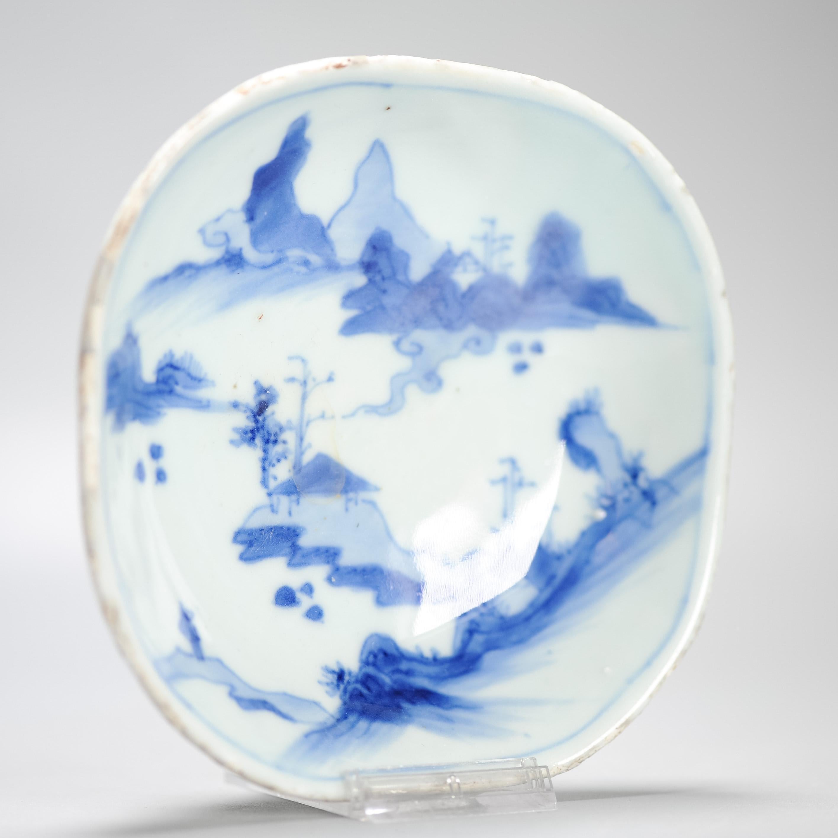 Kosometsuke 17C Chinese Porcelain Ming Period Kaiseki Dish Tianqi / Chongzhen For Sale 9