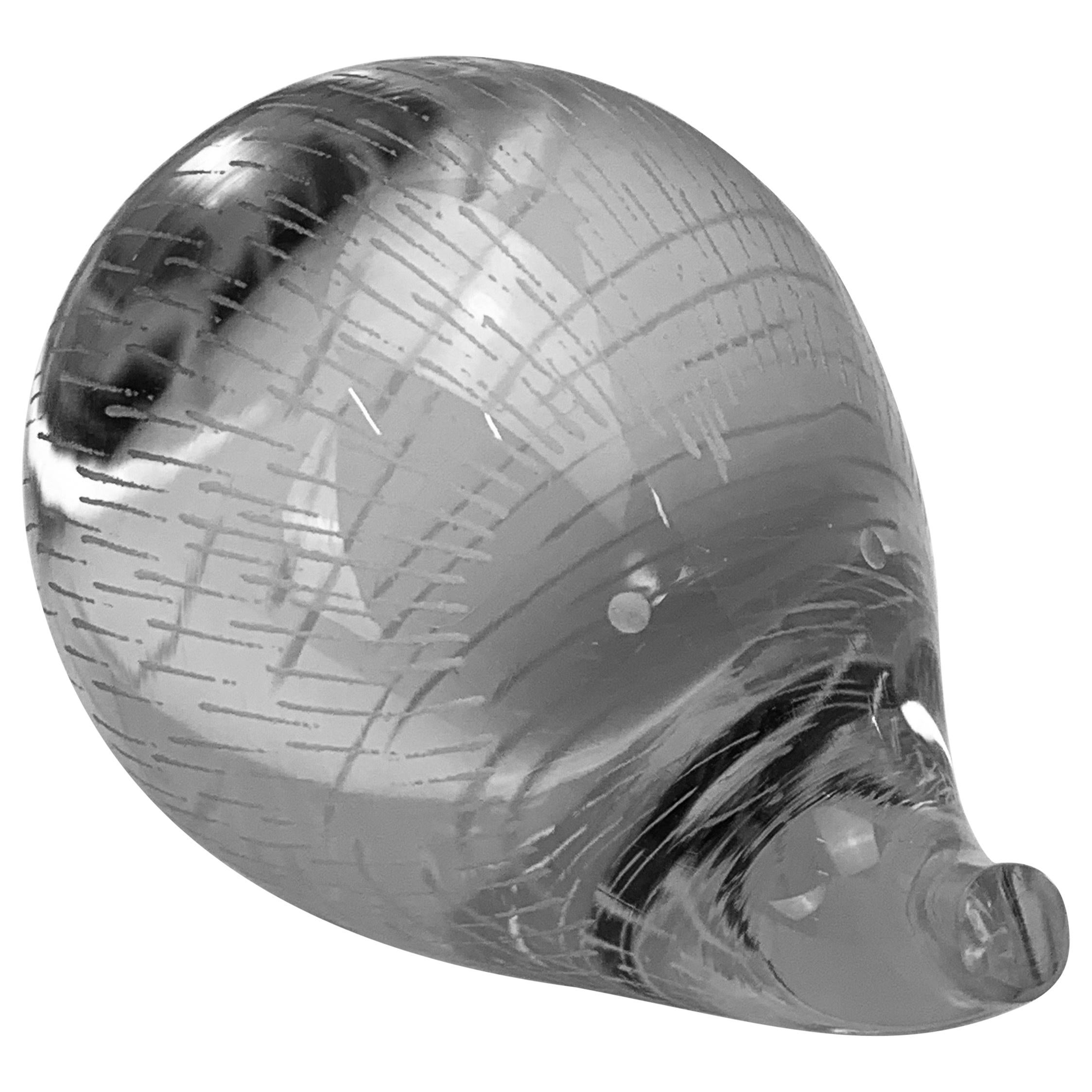 Kosta Boda Abstract Art Glass Hedgehog by Vicke Lindstrand