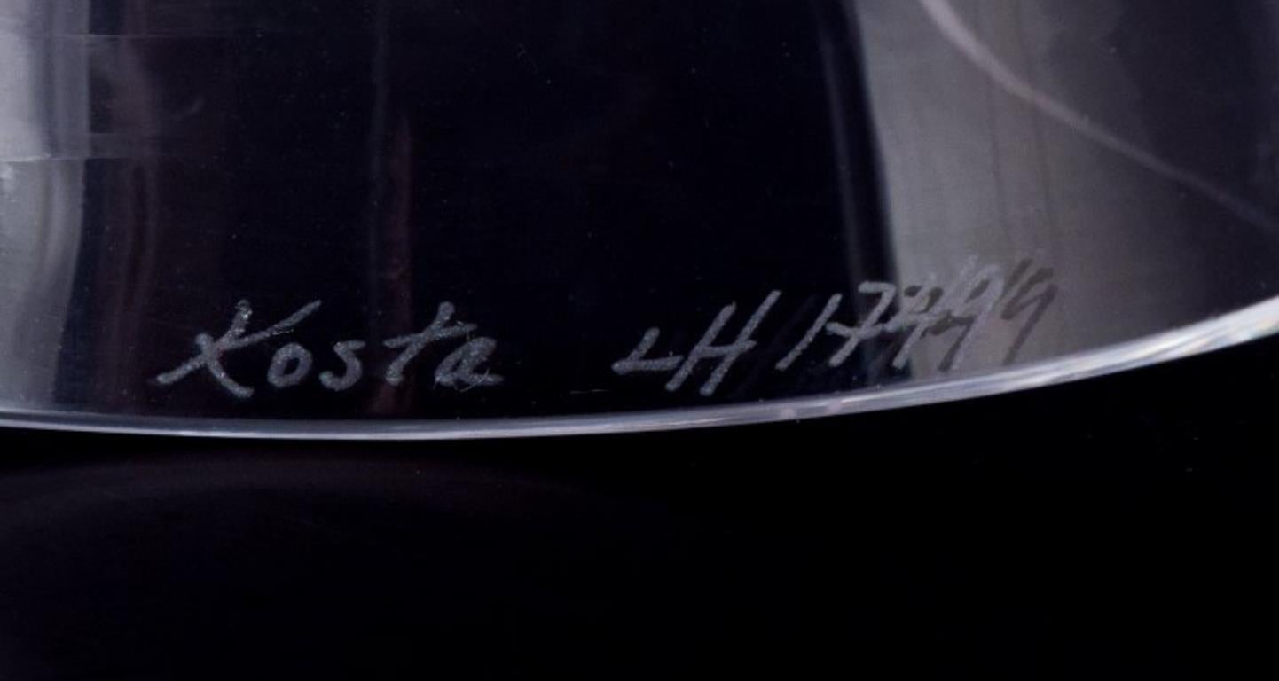 Kosta Boda und mehrere andere schwedische Glashütten. Set aus vier hohen Gläsern im Zustand „Hervorragend“ im Angebot in København, Copenhagen