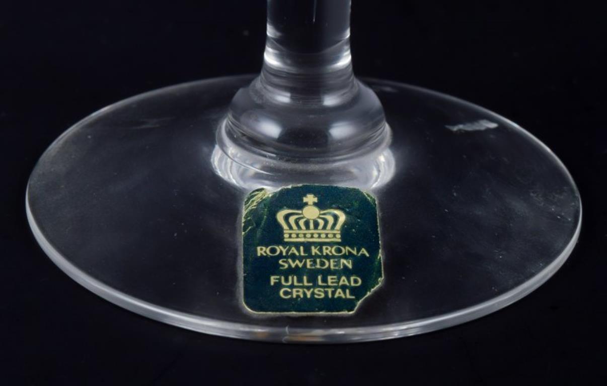 Kosta Boda und mehrere andere schwedische Glashütten. Set aus vier hohen Gläsern im Angebot 1