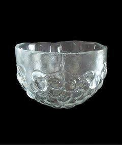 KOSTA BODA - Ann Wärff - Med. Cuenco de cristal moderno escandinavo - Suecia - C.1970's