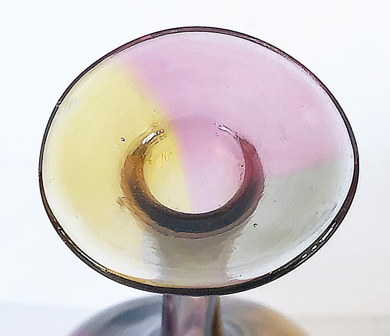 Swedish Kosta Boda Art Glass Fidji Bottle Vase by Kjell Engman