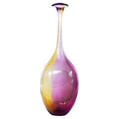 Kosta Boda Art Glass Fidji Bottle Vase by Kjell Engman