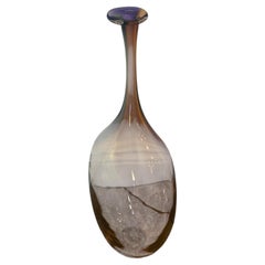 Kosta Boda Art Glass Vase by Kjell Engman, Sweden — Tall Sculptural