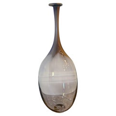 Kosta Boda Art Glass Vase by Kjell Engman, Sweden — Tall Sculptural