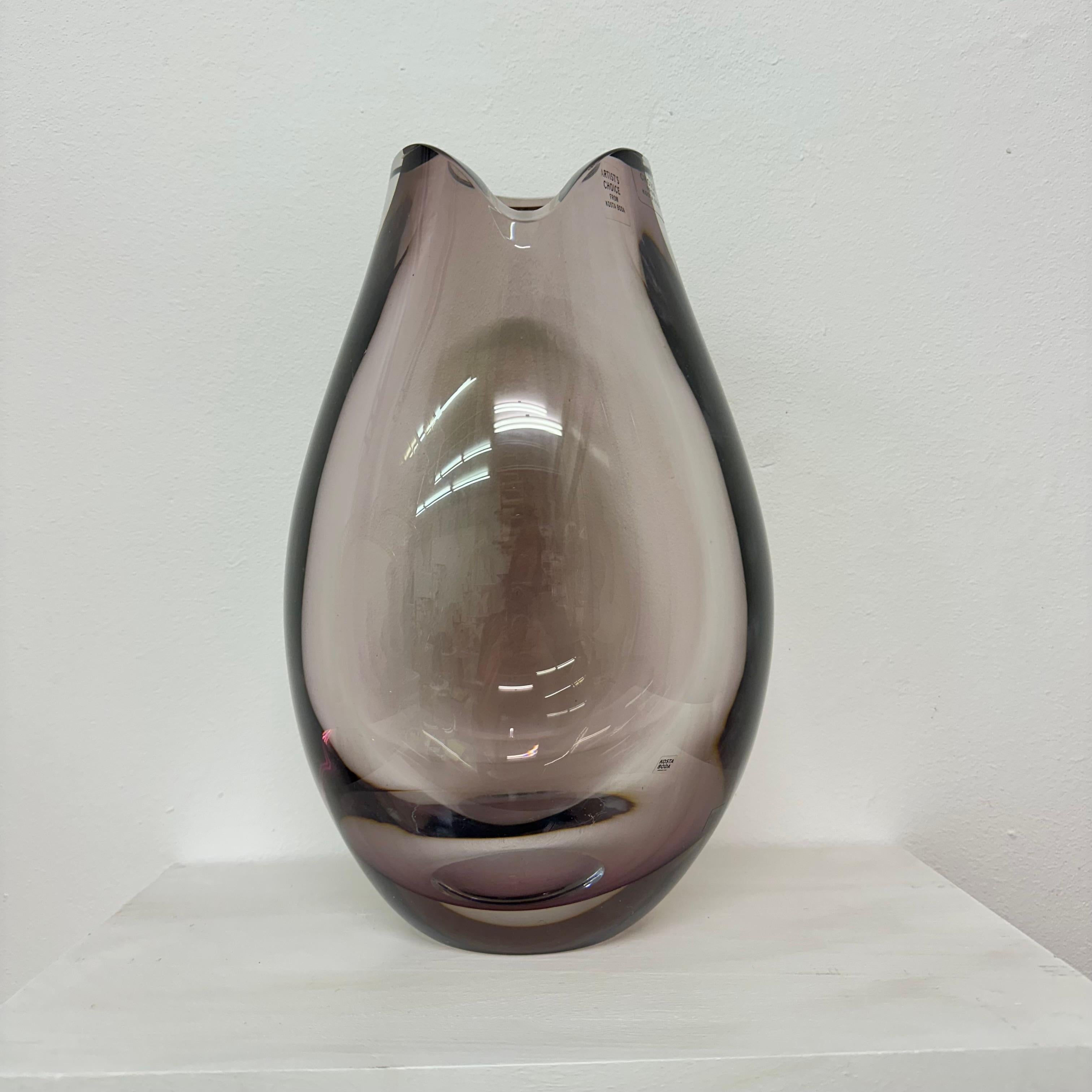 Vaso in vetro artistico Kosta Boda 