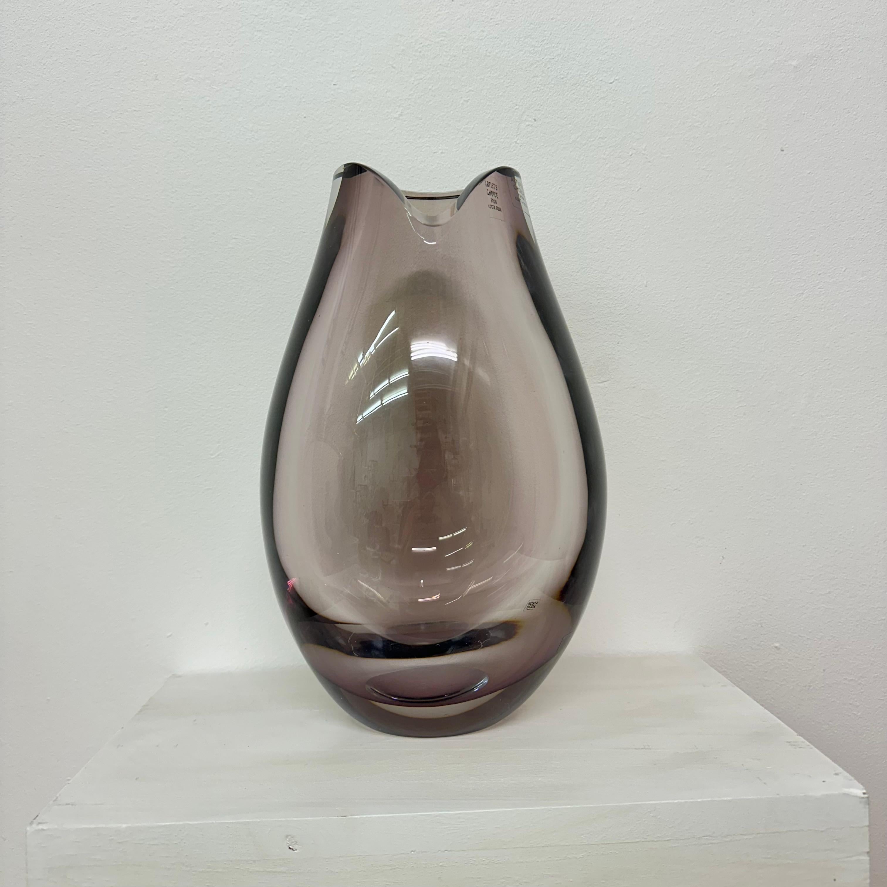 Vaso in vetro artistico Kosta Boda 