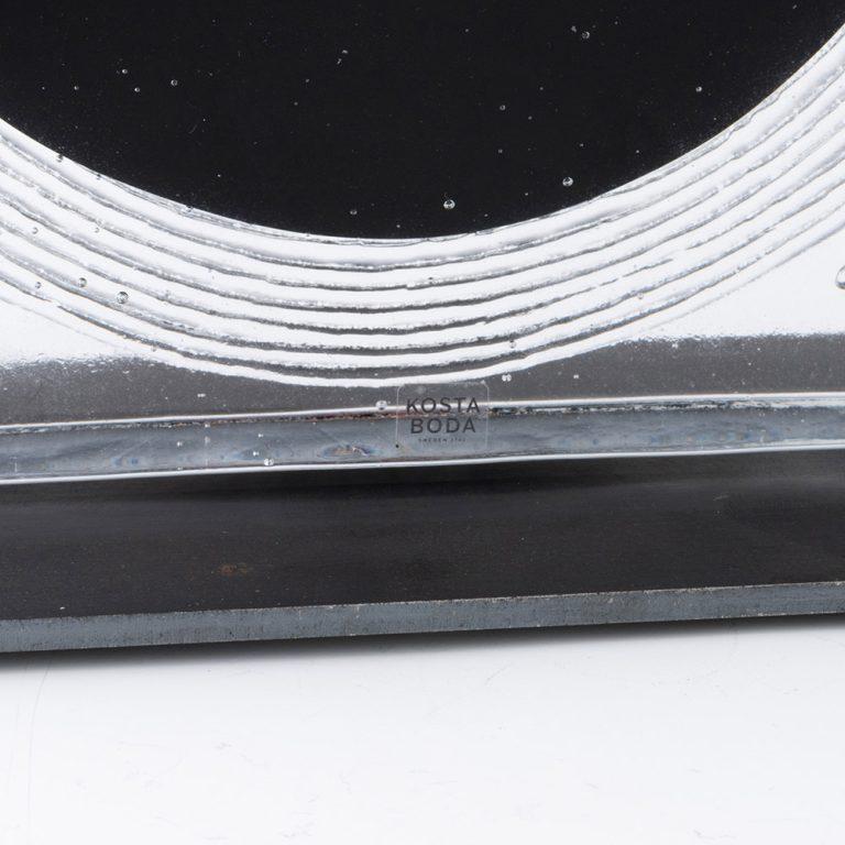 Kosta Boda Bertil Vallien Black Moon Face Plaque 2008 4