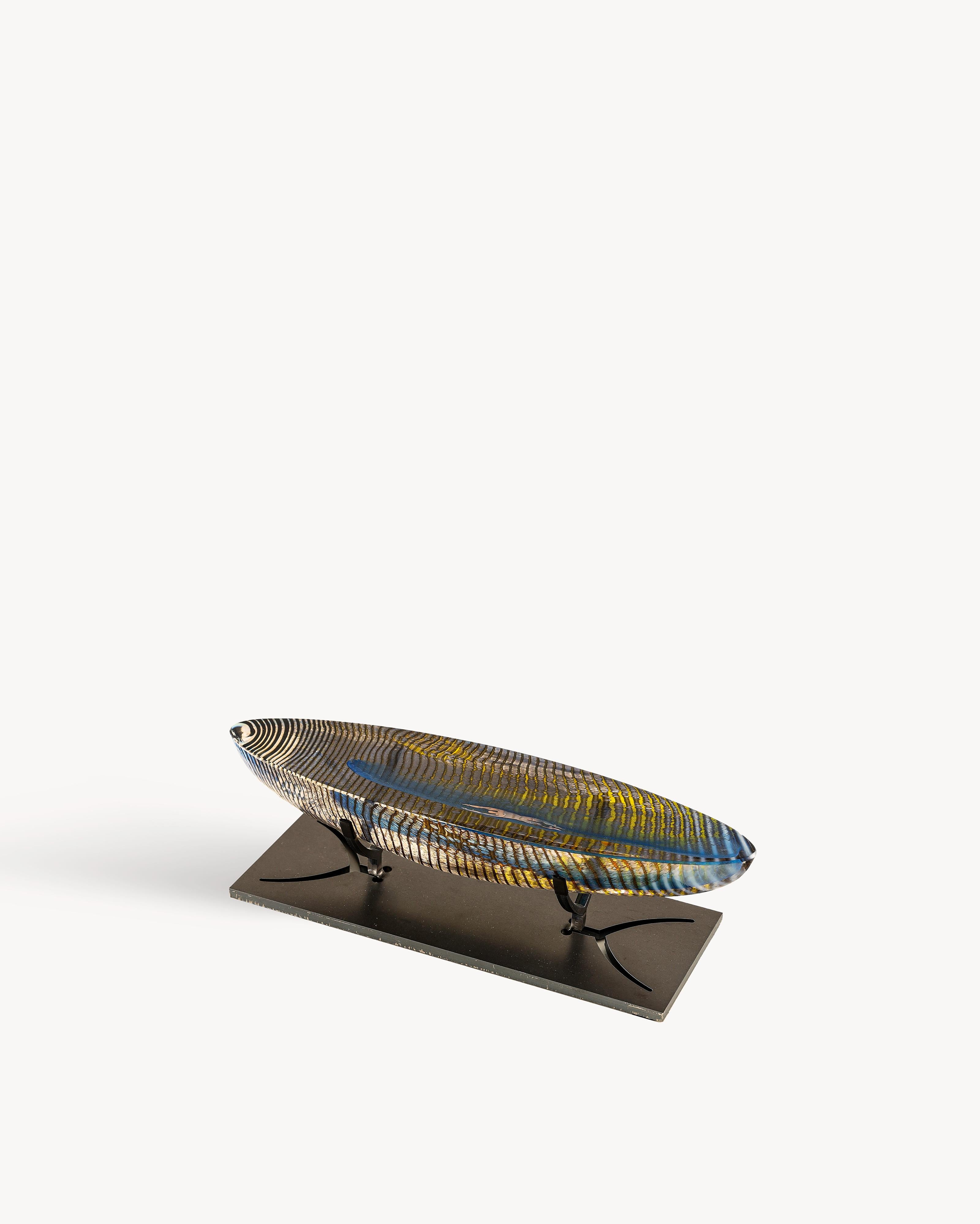 Caspar is a creation by the renowned Swedish glass artist Bertil Vallien who sees the boat as a symbol of freedom and solitude. The boat has become one of his main signatures, recreated in different sizes and forms. Caspar is handmade at Kosta