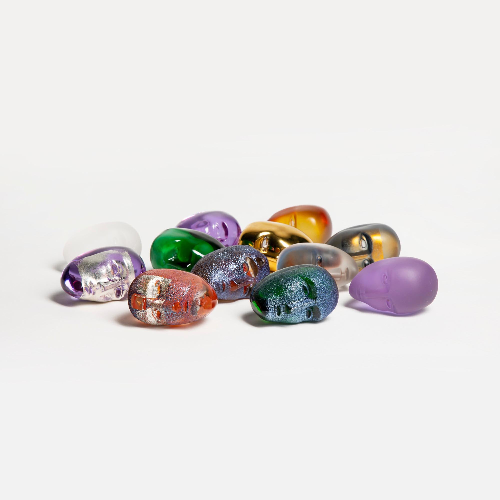 “Thank you! I forget that sometimes. So thank you. Because you fill my day and my life with such joy in all things.” 

In the eighties, Swedish glass artist Bertil Vallien created the first Brains – the head, which has become one of his most