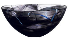 Kosta Boda Contrast Bowl Black Large