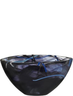 Kosta Boda Contrast Bowl Black Small
